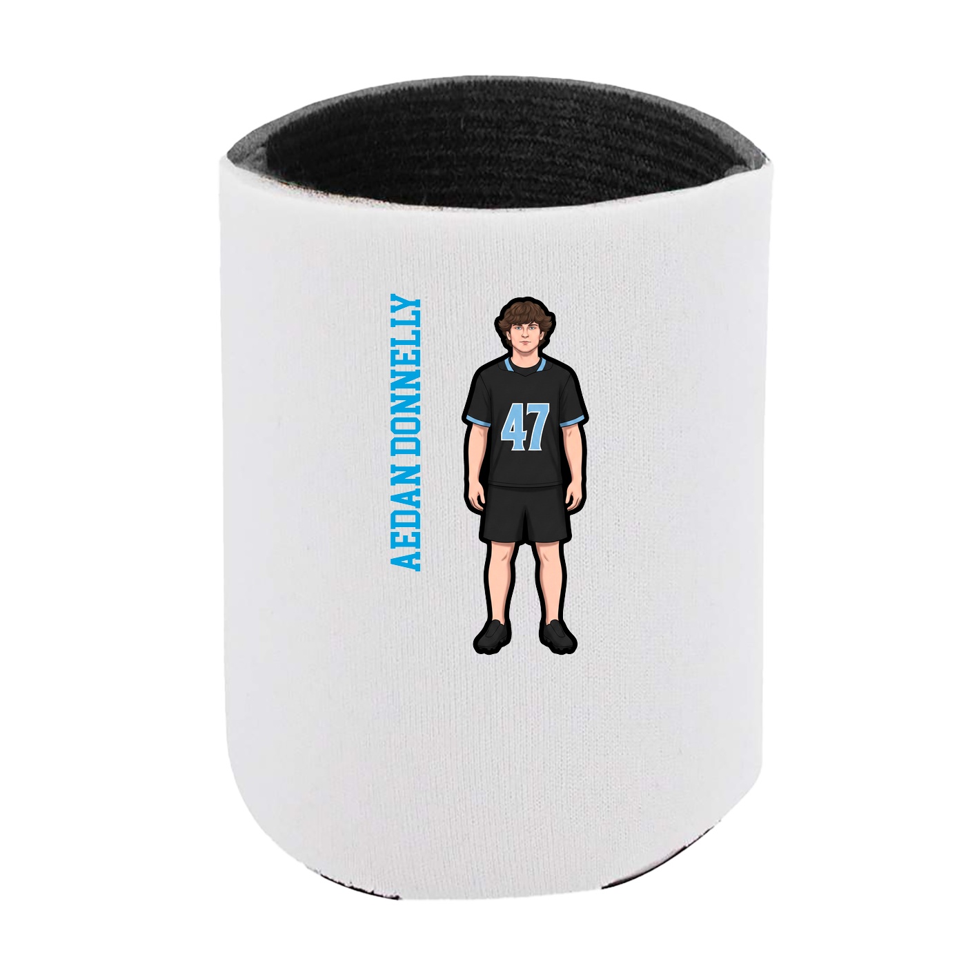 Can Holder — Name Vertical in White