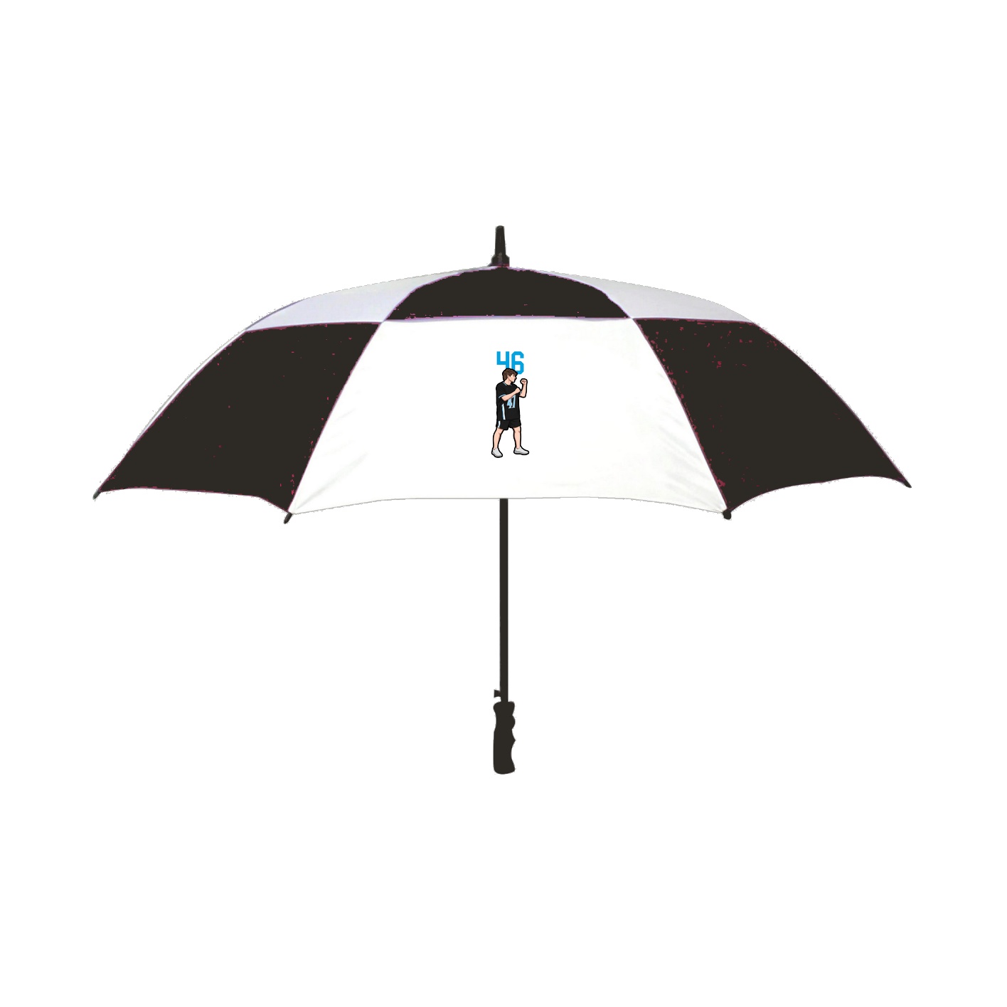 Golf Umbrella — Number Top in Black
