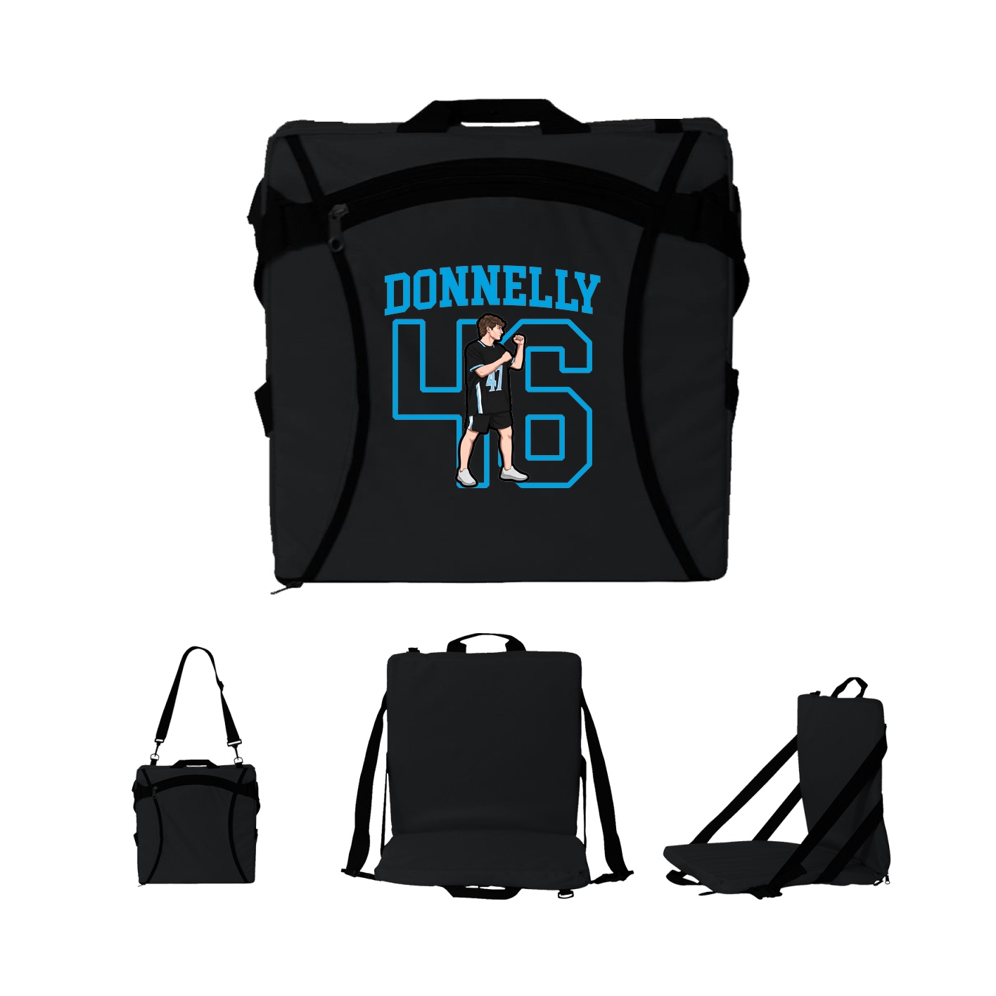 Folding Stadium Seat — Shirsey in Black