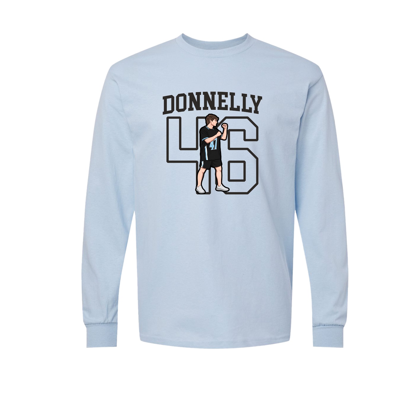 Long Sleeve Tee — Shirsey in Light Blue