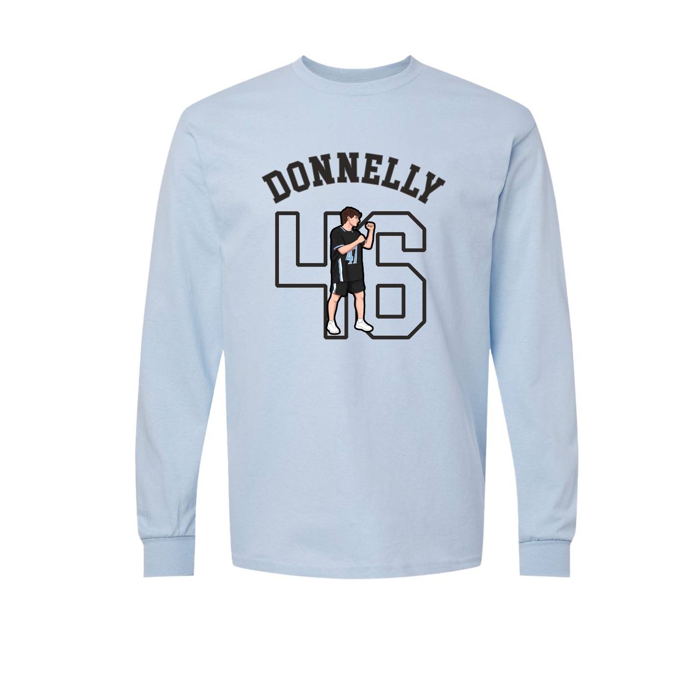 Long Sleeve Tee — Shirsey Arch in Light Blue