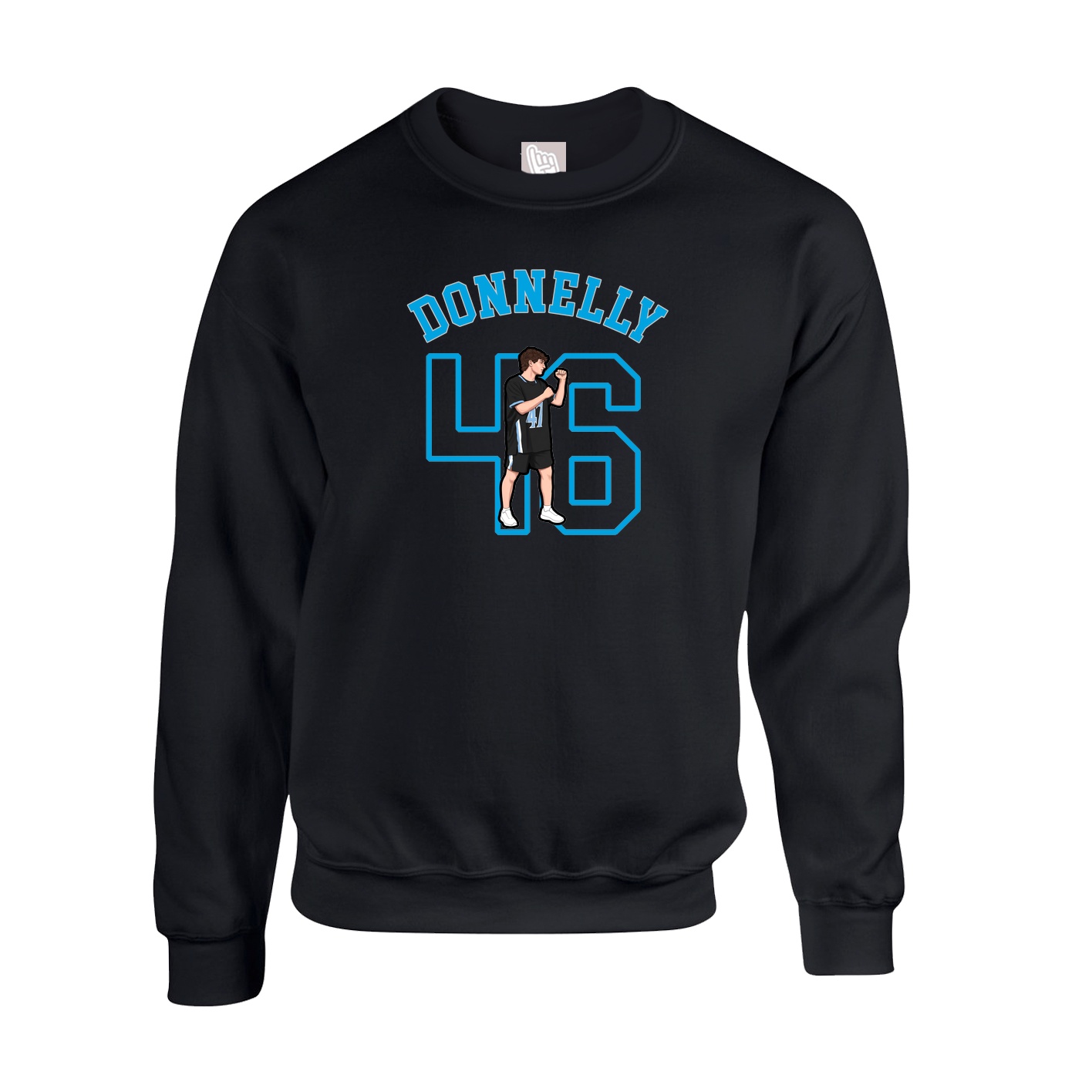 Fleece Crew — Shirsey Arch in Black