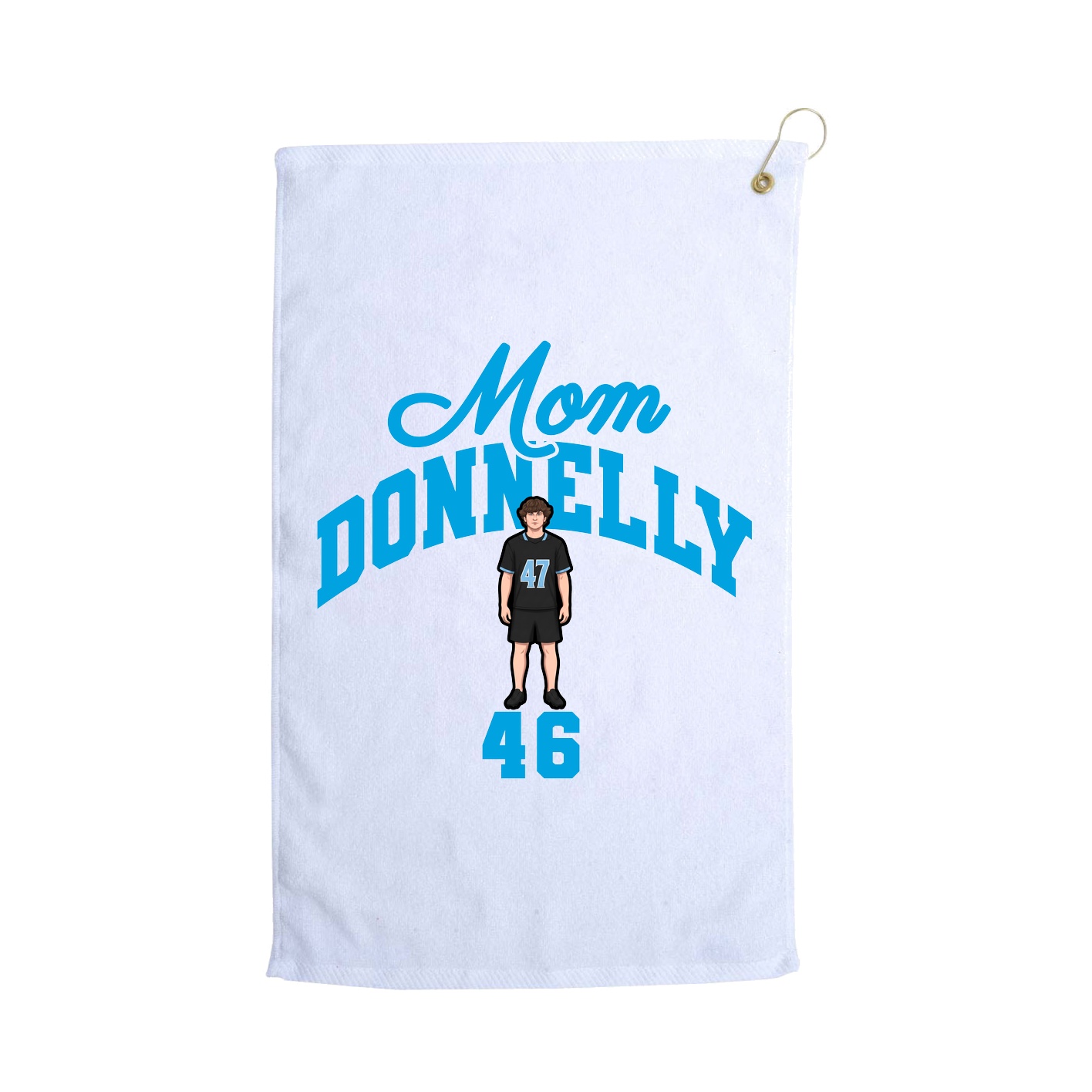 Golf Towel — Mothers Day Arch in White