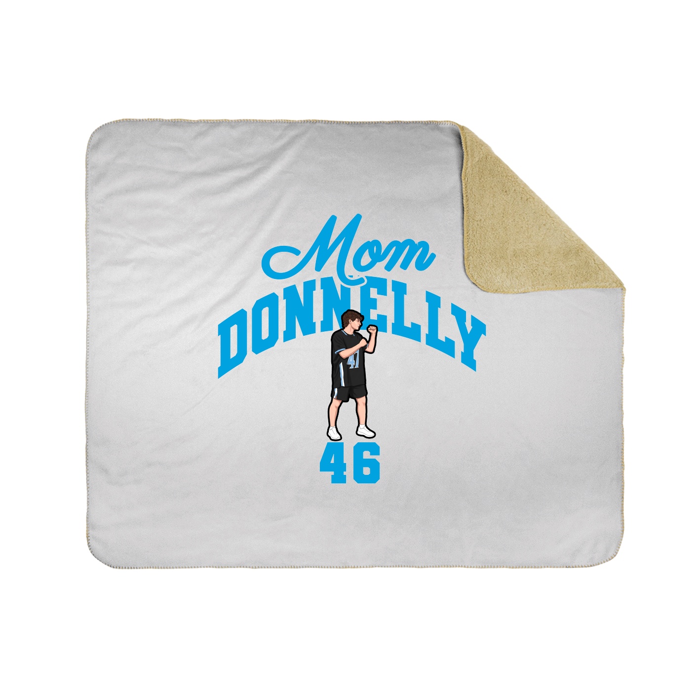 Throw Blanket — Mothers Day Arch in White