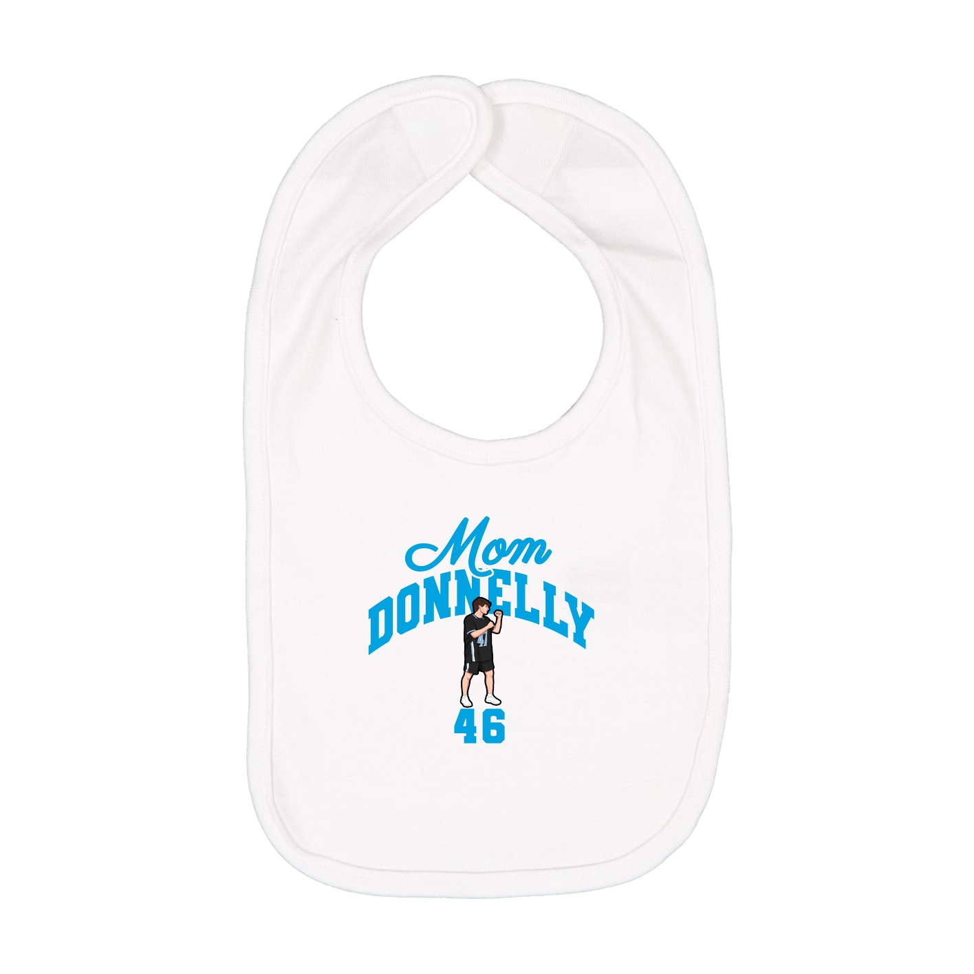Infant Bib — Mothers Day Arch in White