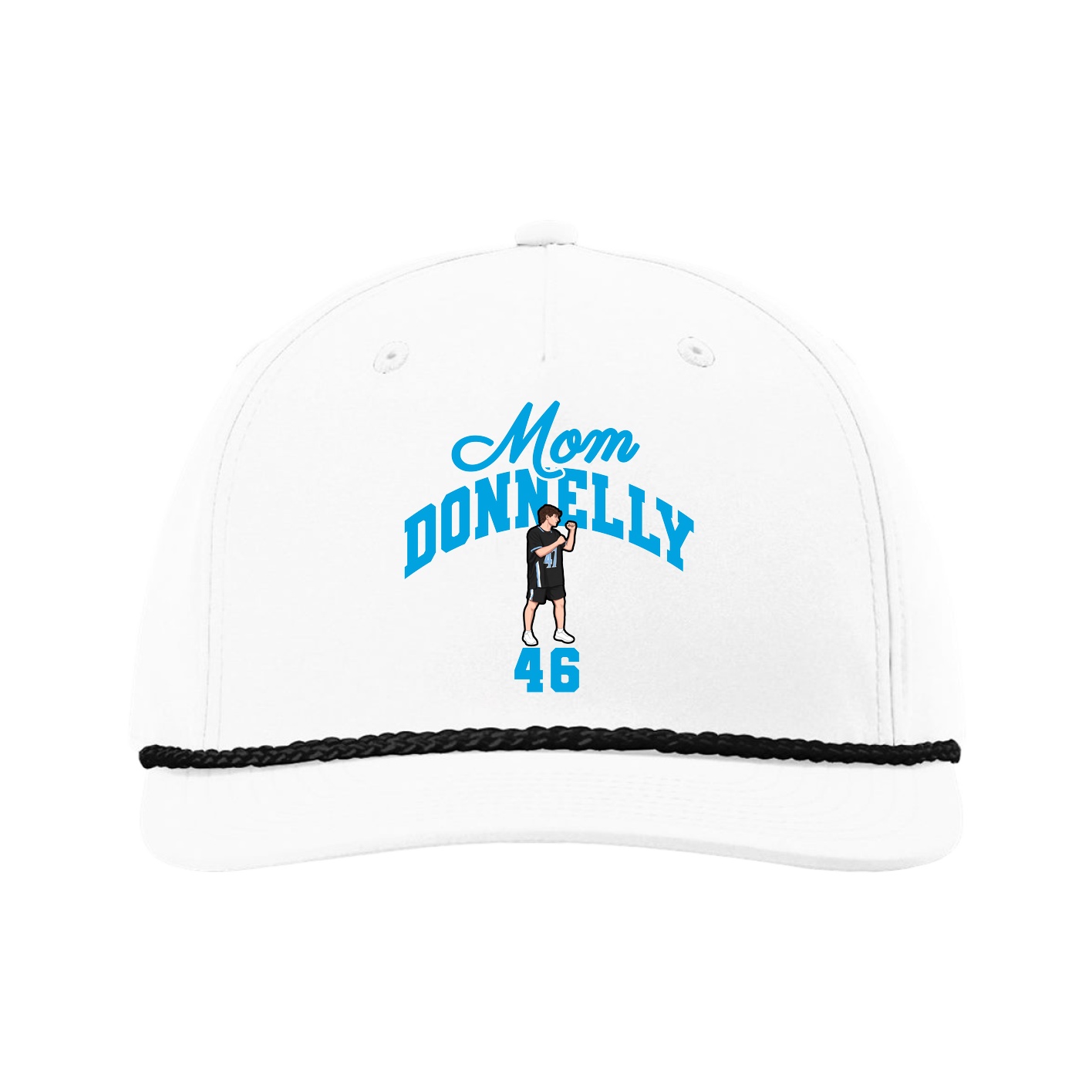 Five-Panel Classic Rope Cap — Mothers Day Arch in White