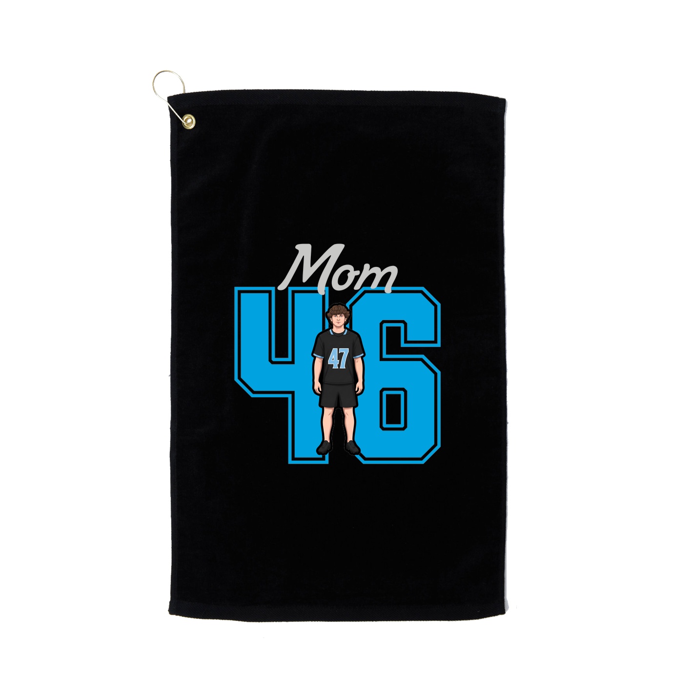 Golf Towel — Mothers Day Shirsey in Black