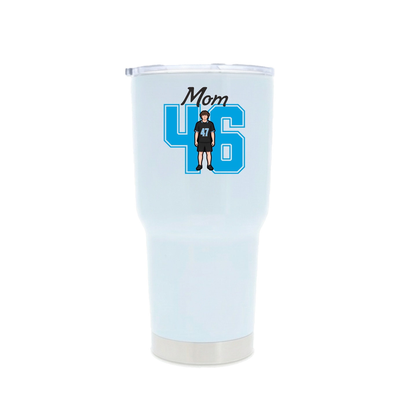 30oz Stainless Steel Tumbler — Mothers Day Shirsey in White