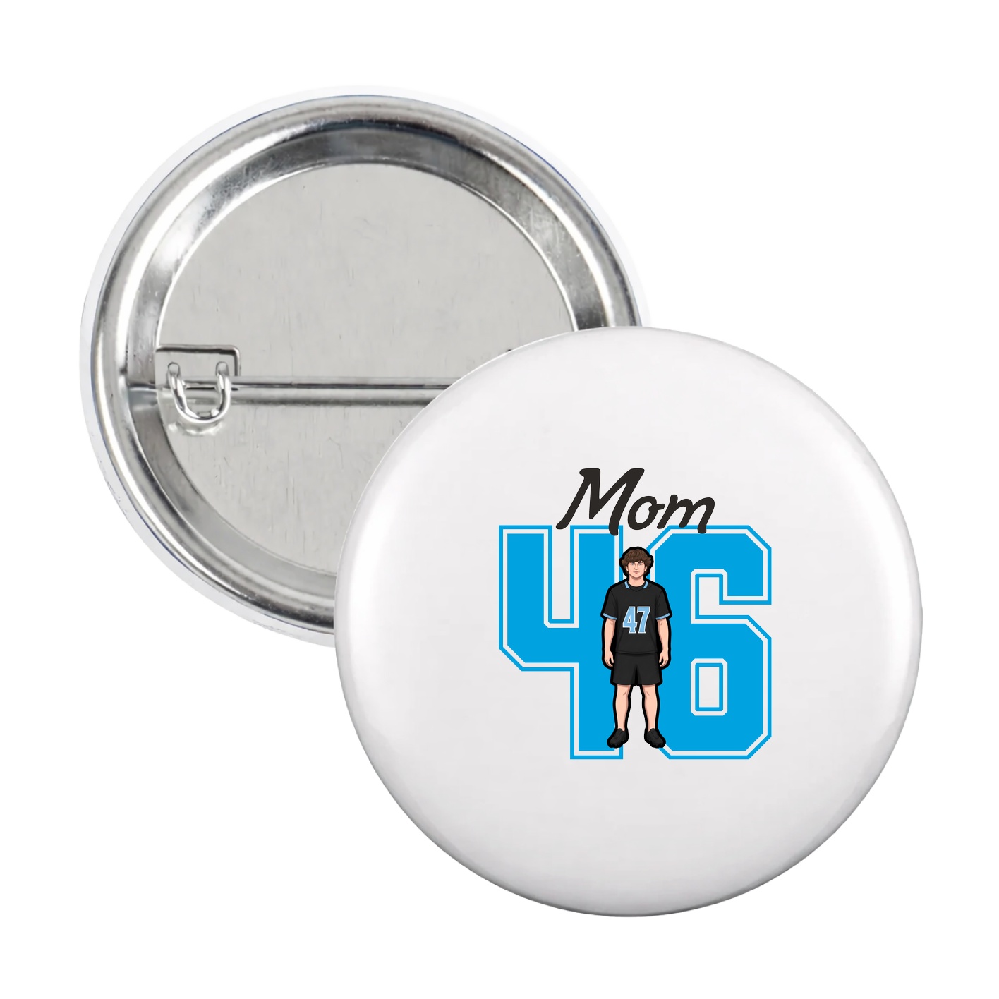 Game Day Button — Mothers Day Shirsey in White