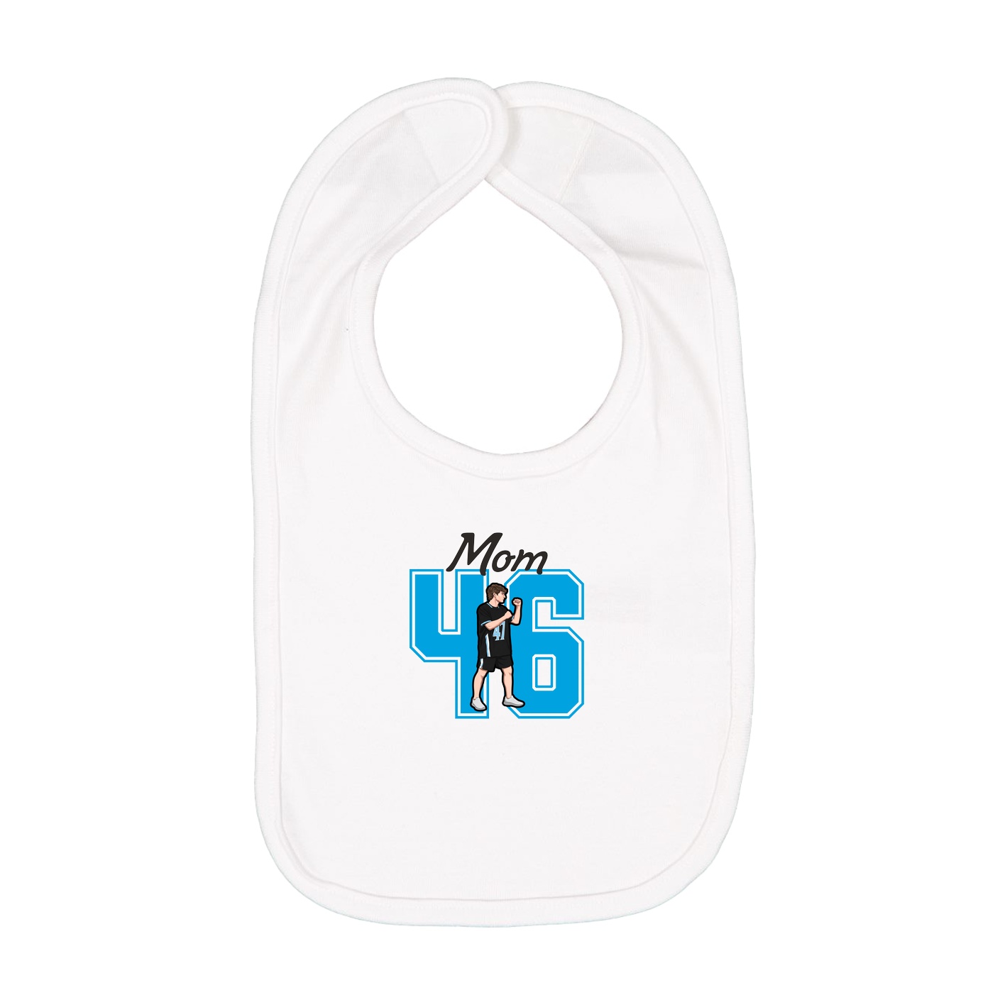 Infant Bib — Mothers Day Shirsey in White