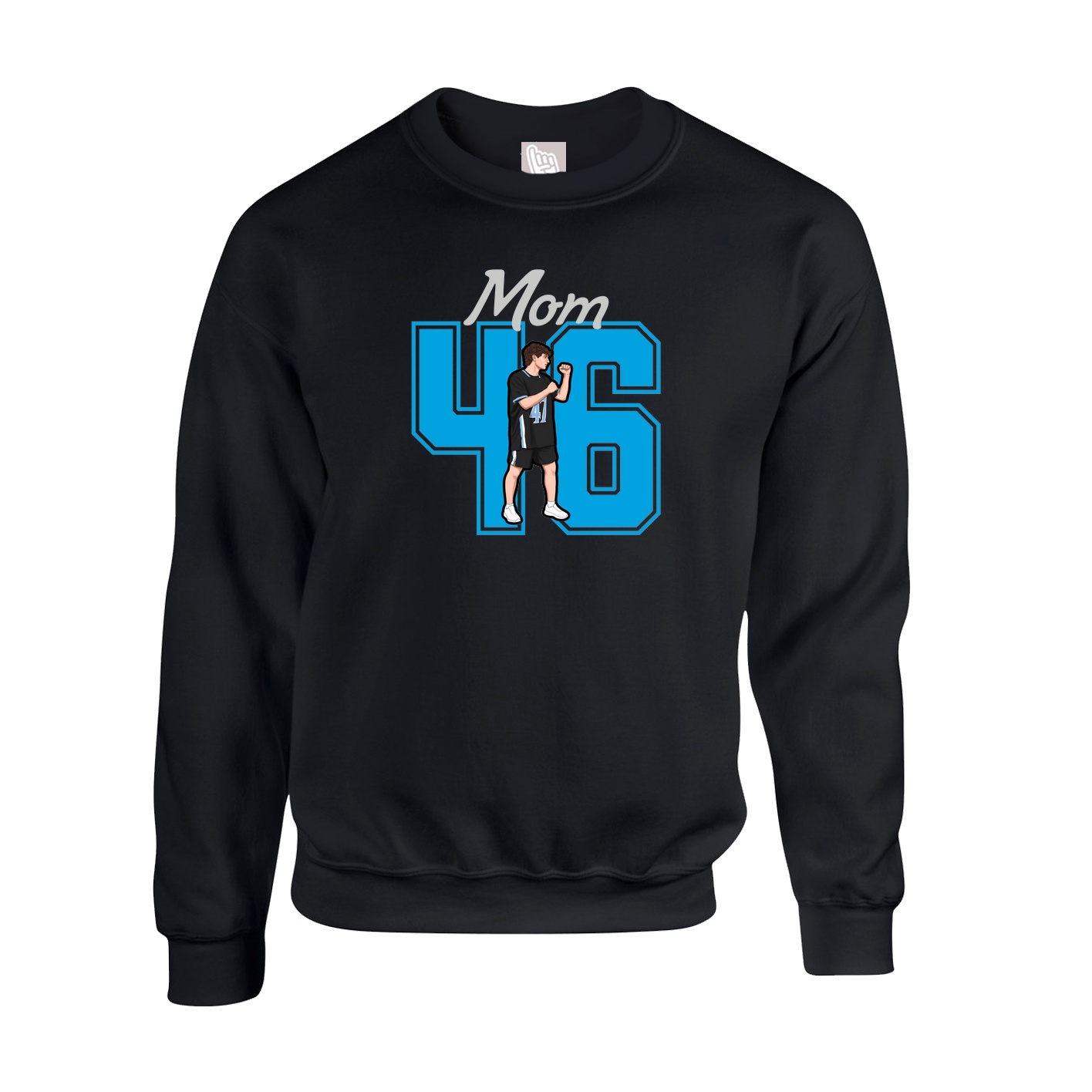 Fleece Crew — Mothers Day Shirsey in Black