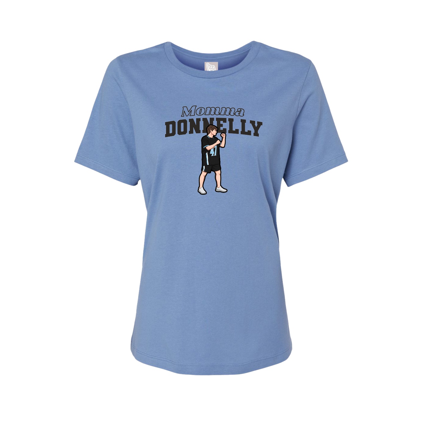 Womens Tee — Mothers Day Block in Powder Blue