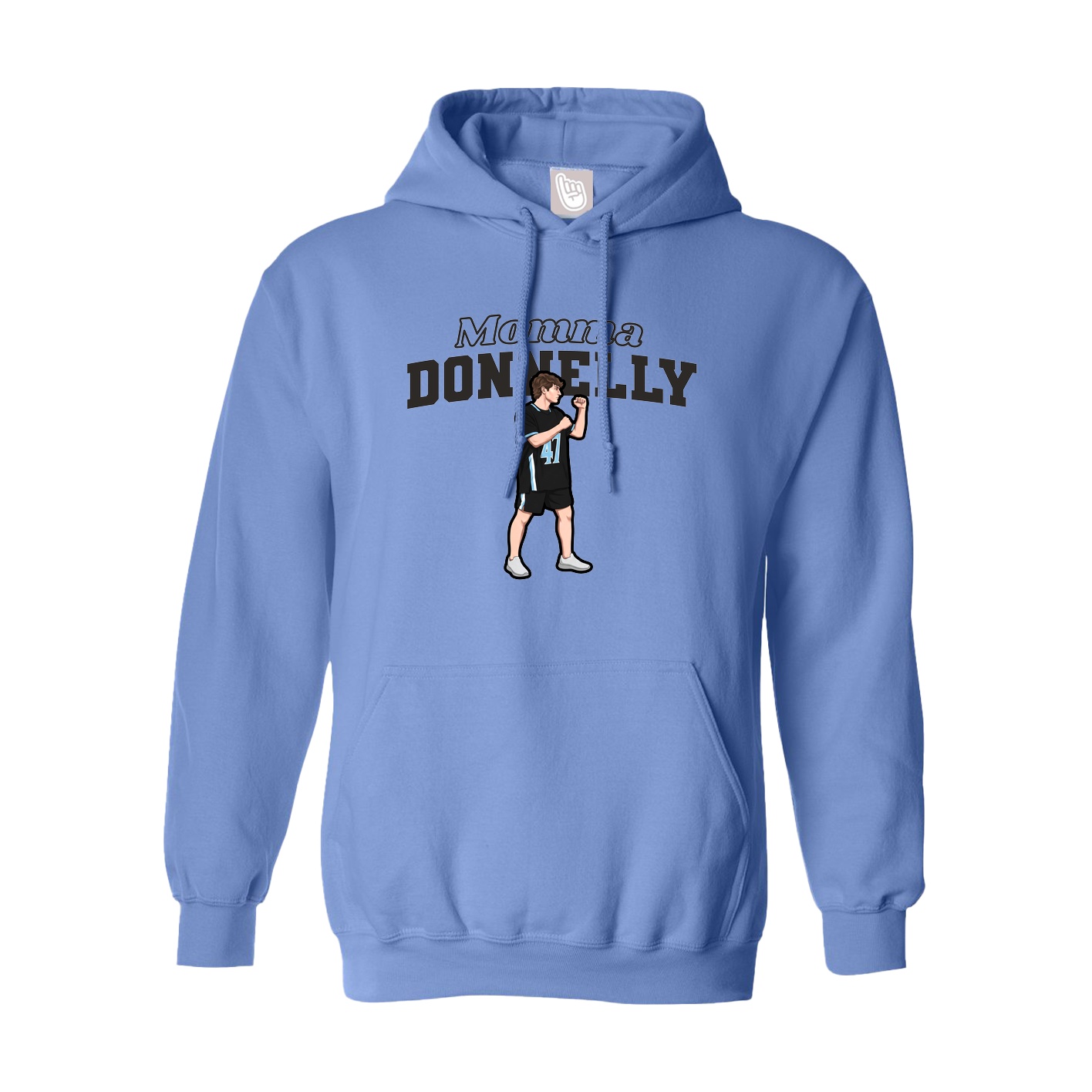 Youth Hoodie — Mothers Day Block in Powder Blue