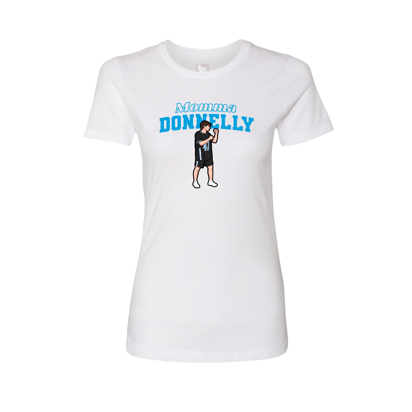 Womens Tee — Mothers Day Block in White