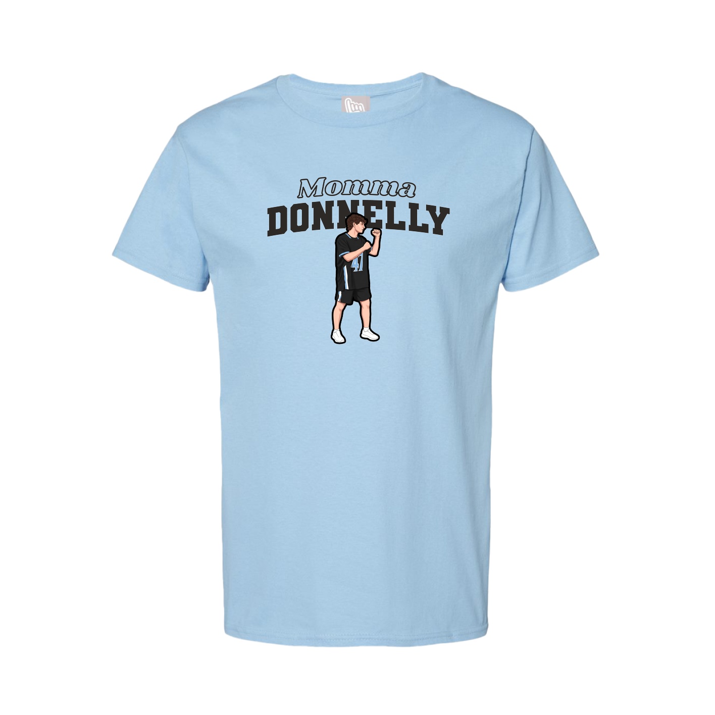 Youth Tee — Mothers Day Block in Light Blue