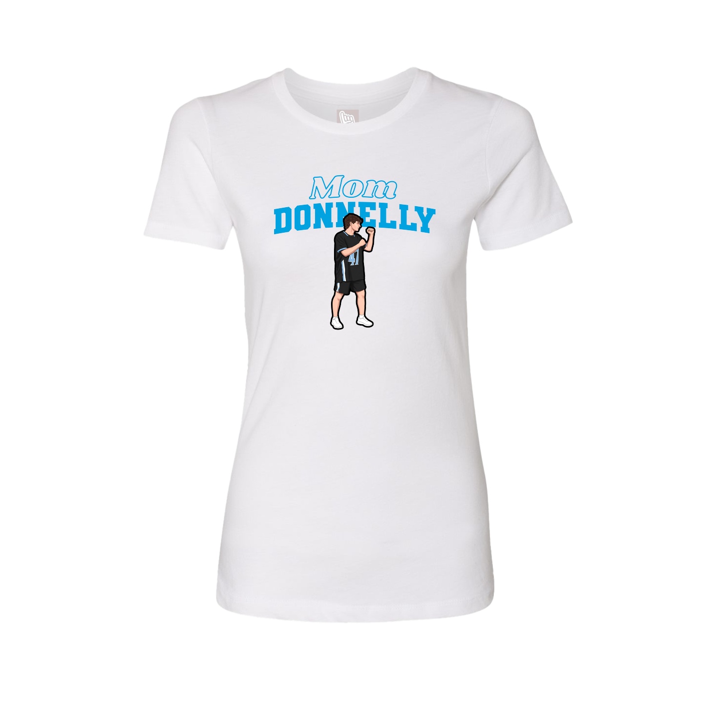 Womens Tee — Mothers Day Block in White