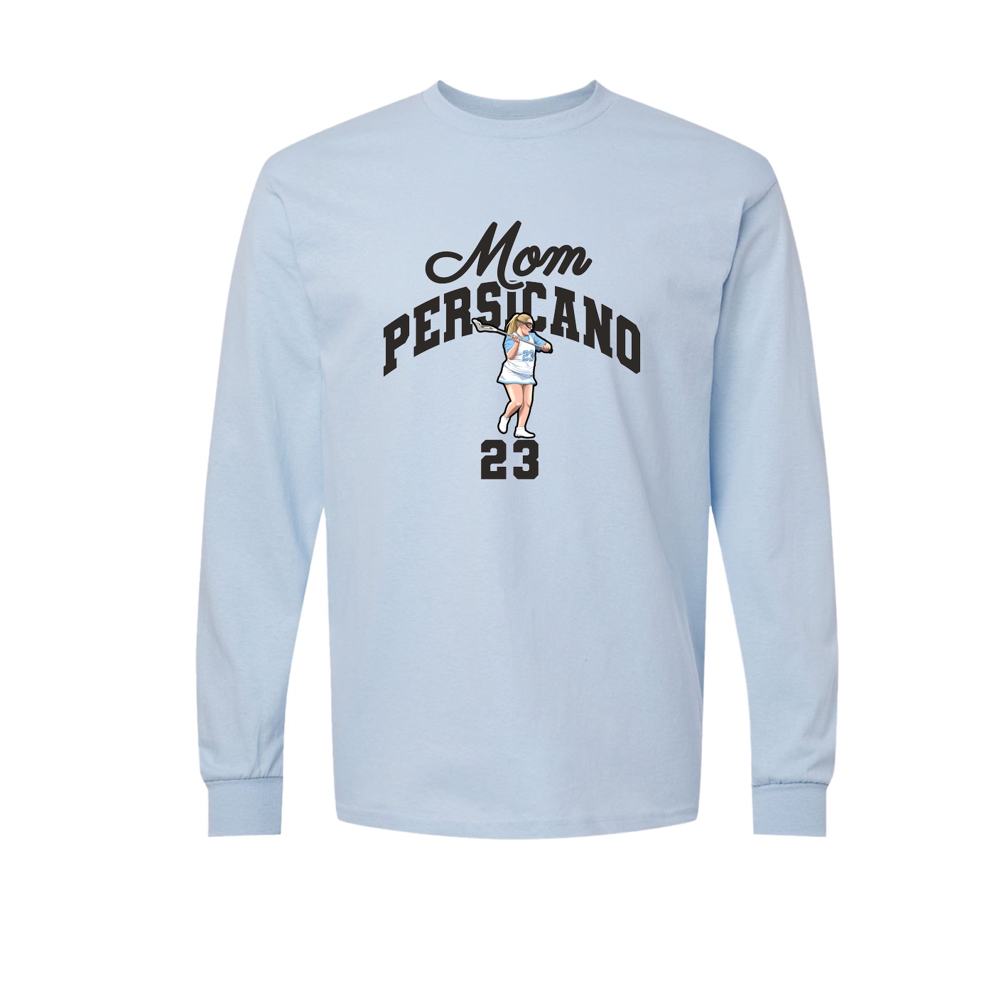 Long Sleeve Tee — Mothers Day Arch in Light Blue
