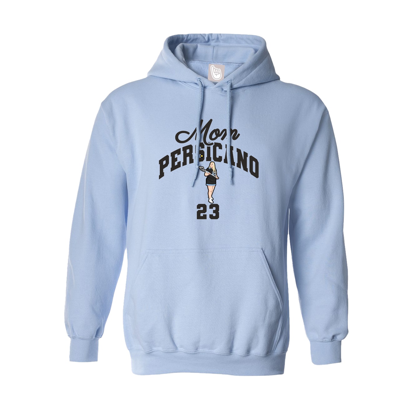 Hoodie — Mothers Day Arch in Light Blue