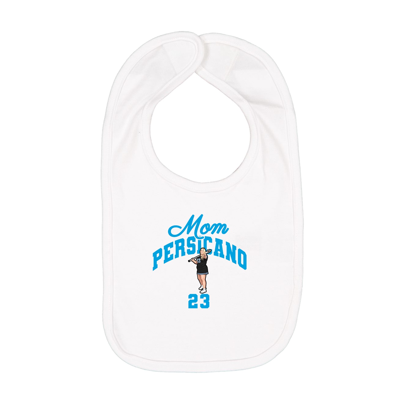 Infant Bib — Mothers Day Arch in White