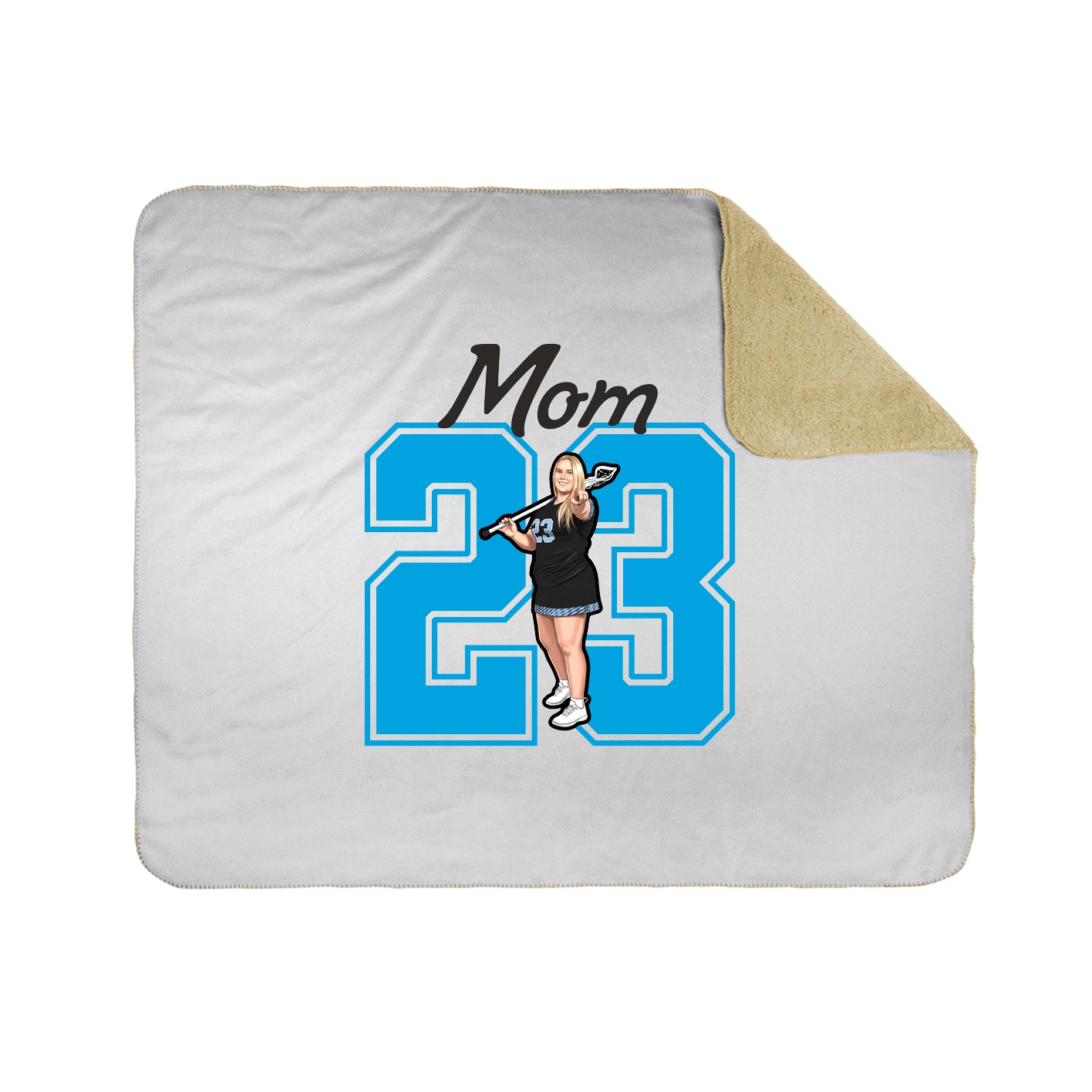 Throw Blanket — Mothers Day Shirsey in White