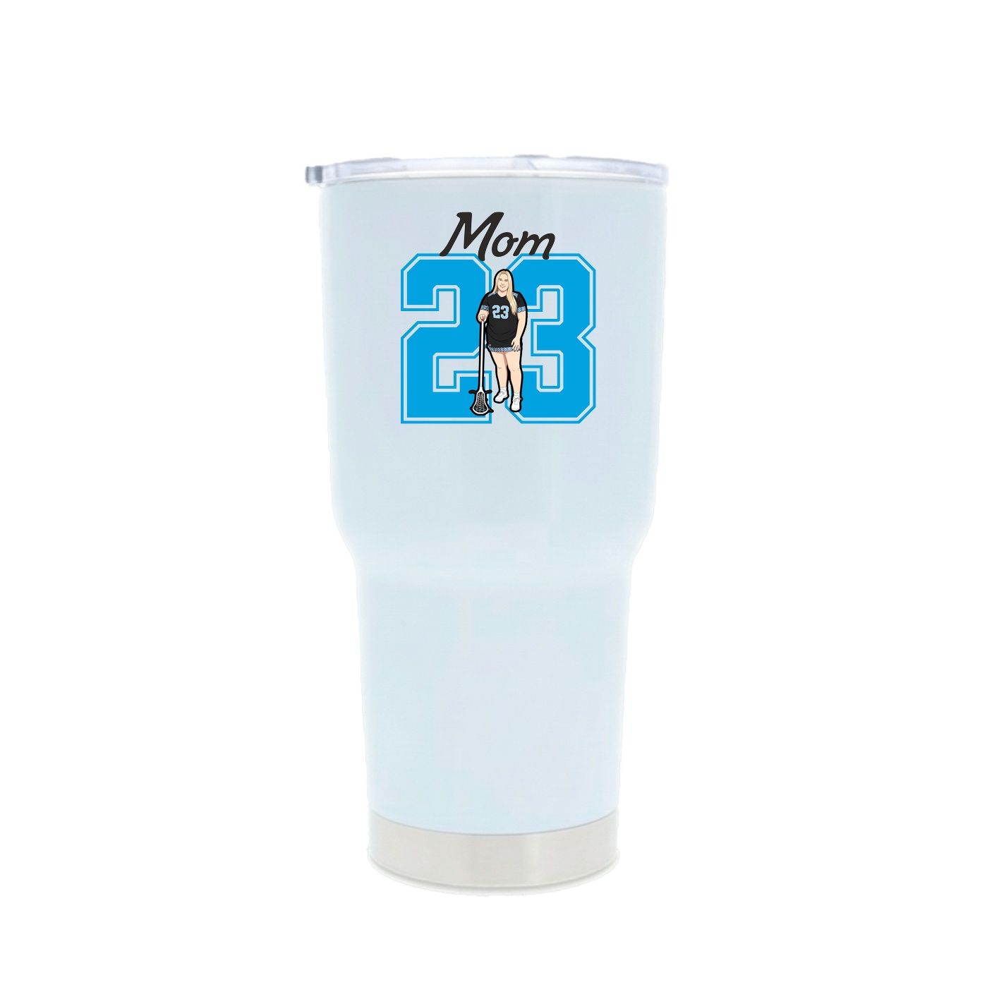 30oz Stainless Steel Tumbler — Mothers Day Shirsey in White