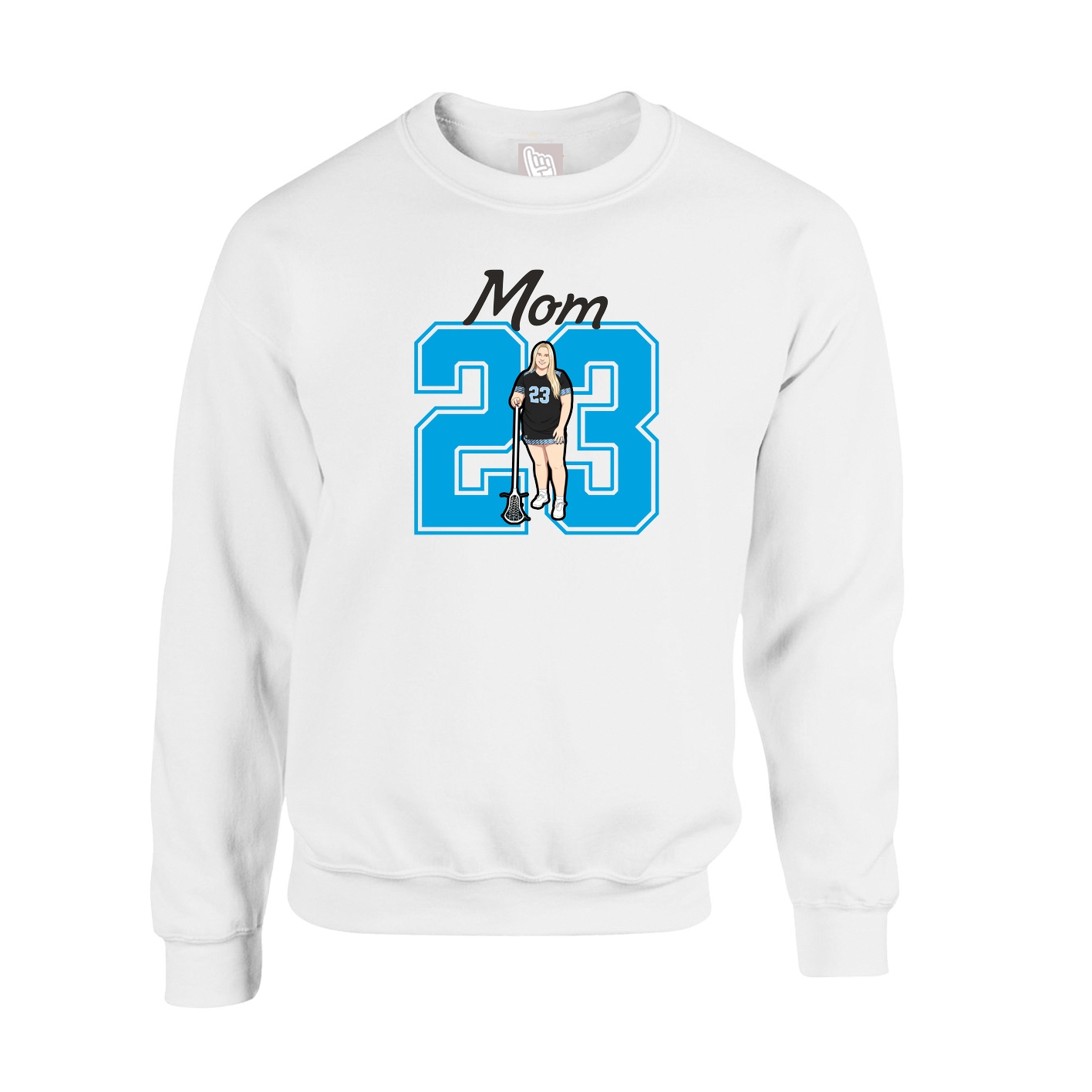 Fleece Crew — Mothers Day Shirsey in White