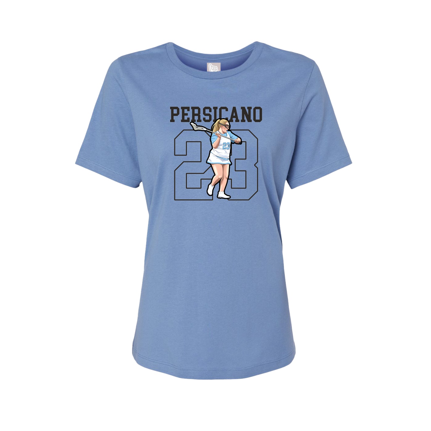 Fitted Women's Tee — Shirsey in Powder Blue