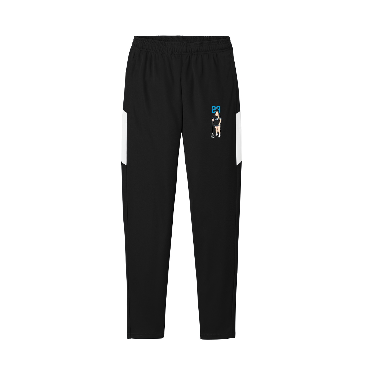 Team Travel Pant — Number Top in Black/White