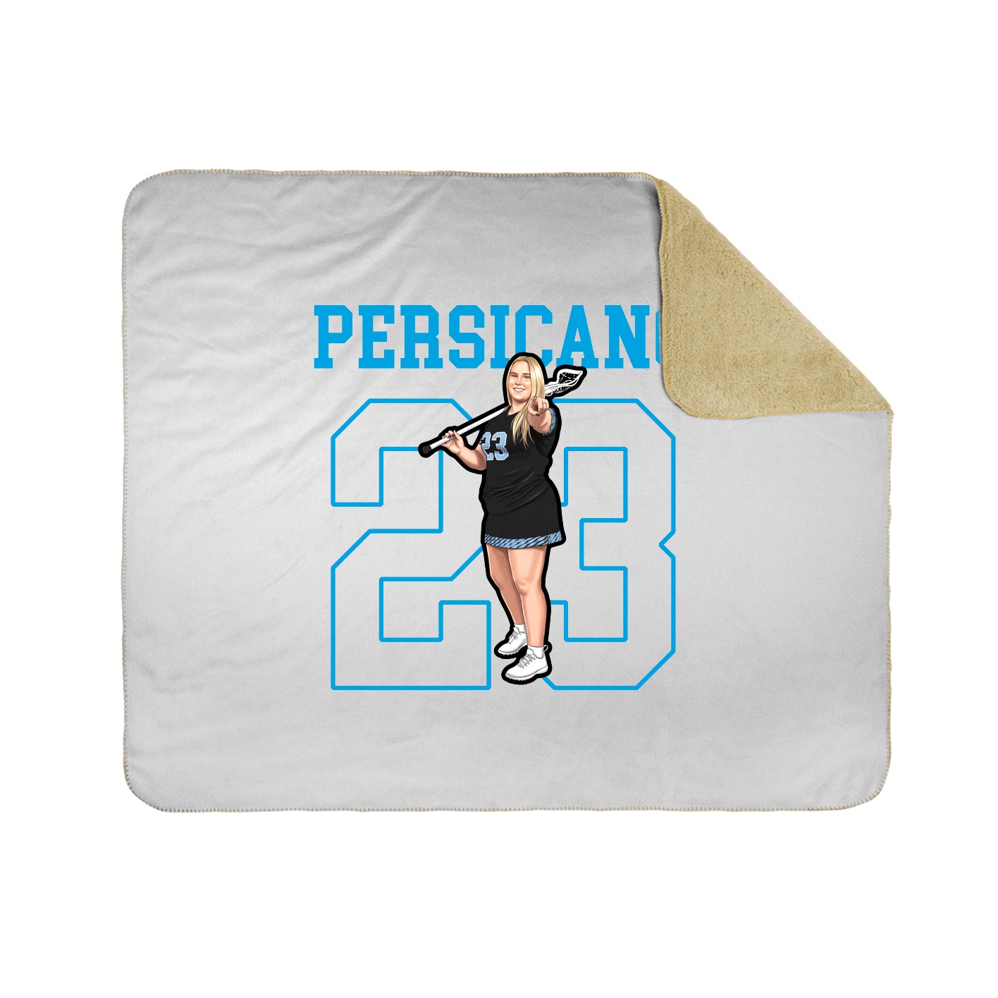 Throw Blanket — Shirsey in White