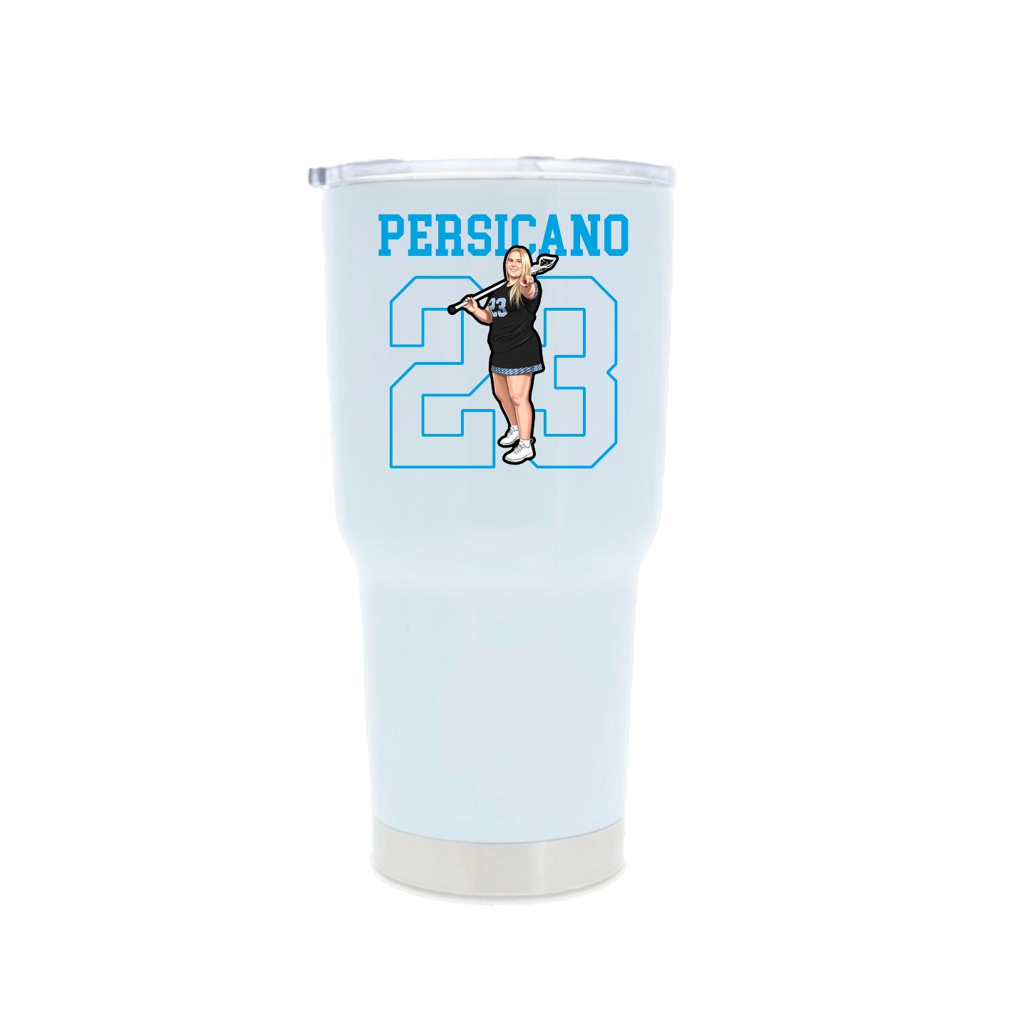 30oz Stainless Steel Tumbler — Shirsey in White