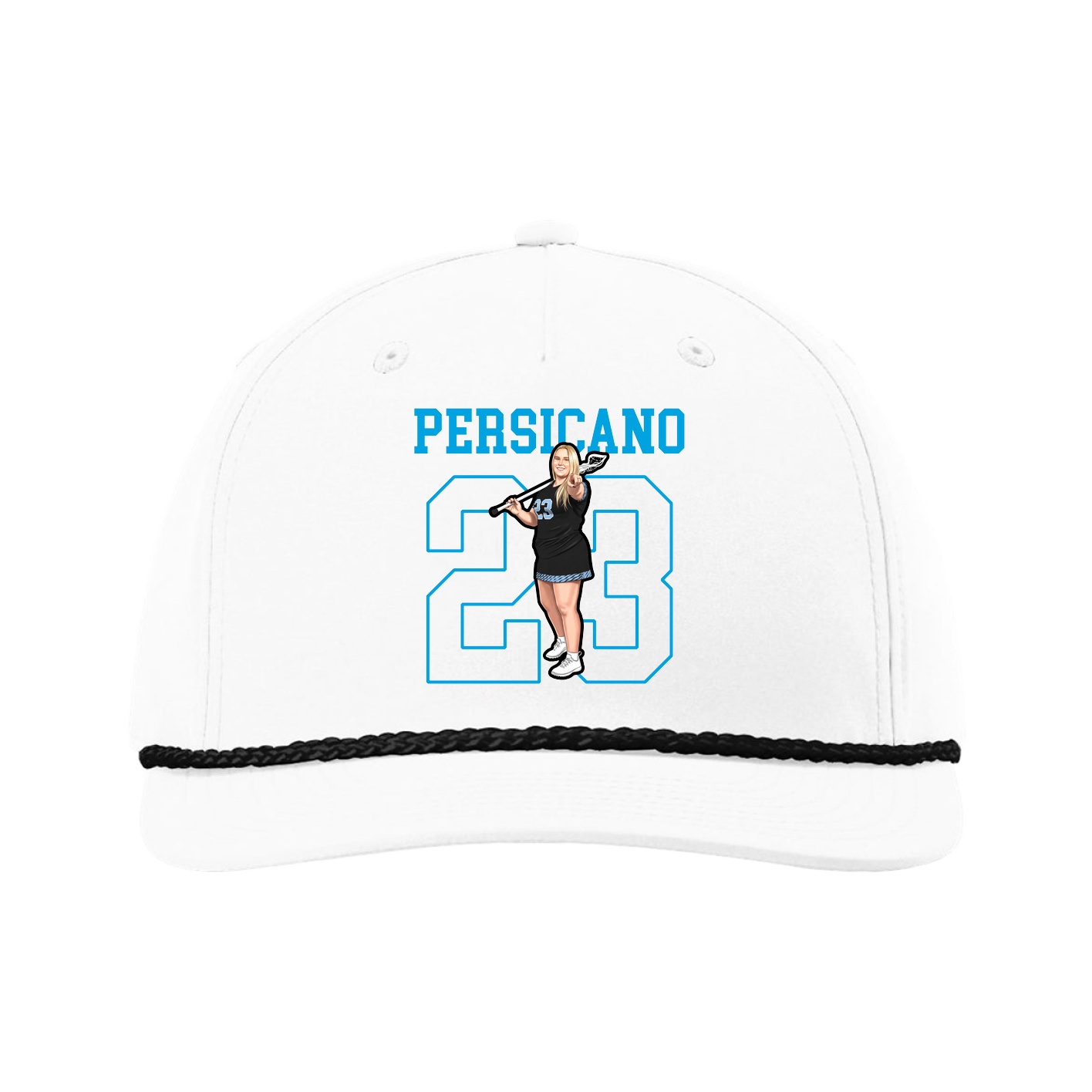 Five-Panel Classic Rope Cap — Shirsey in White