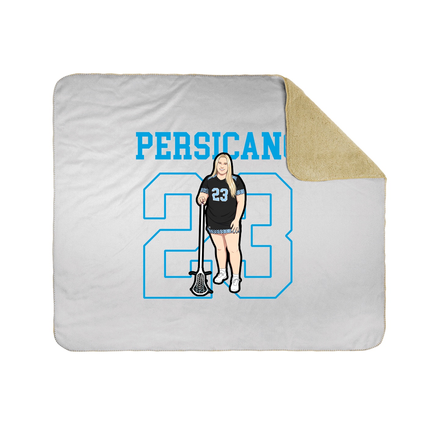 Throw Blanket — Shirsey in White