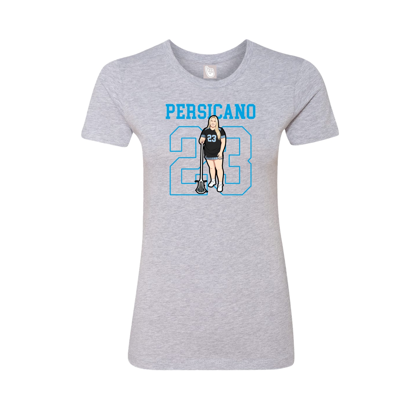 Fitted Women's Tee — Shirsey in Grey