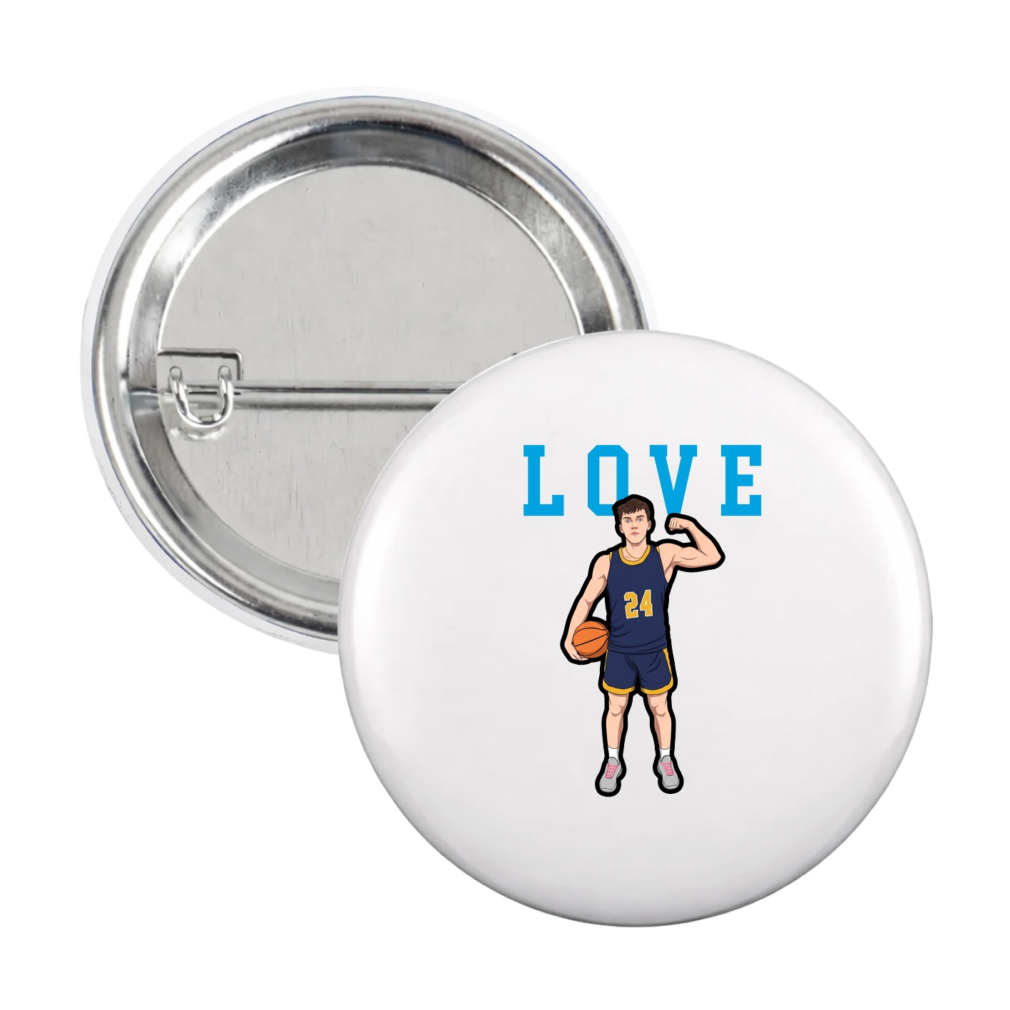 Game Day Button — Shirsey in White