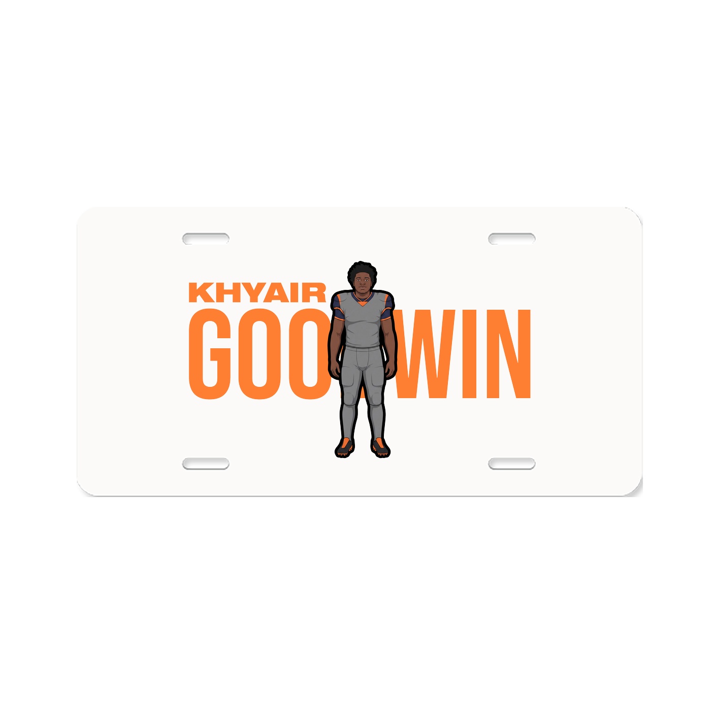 License Plate — Player Name in Classic