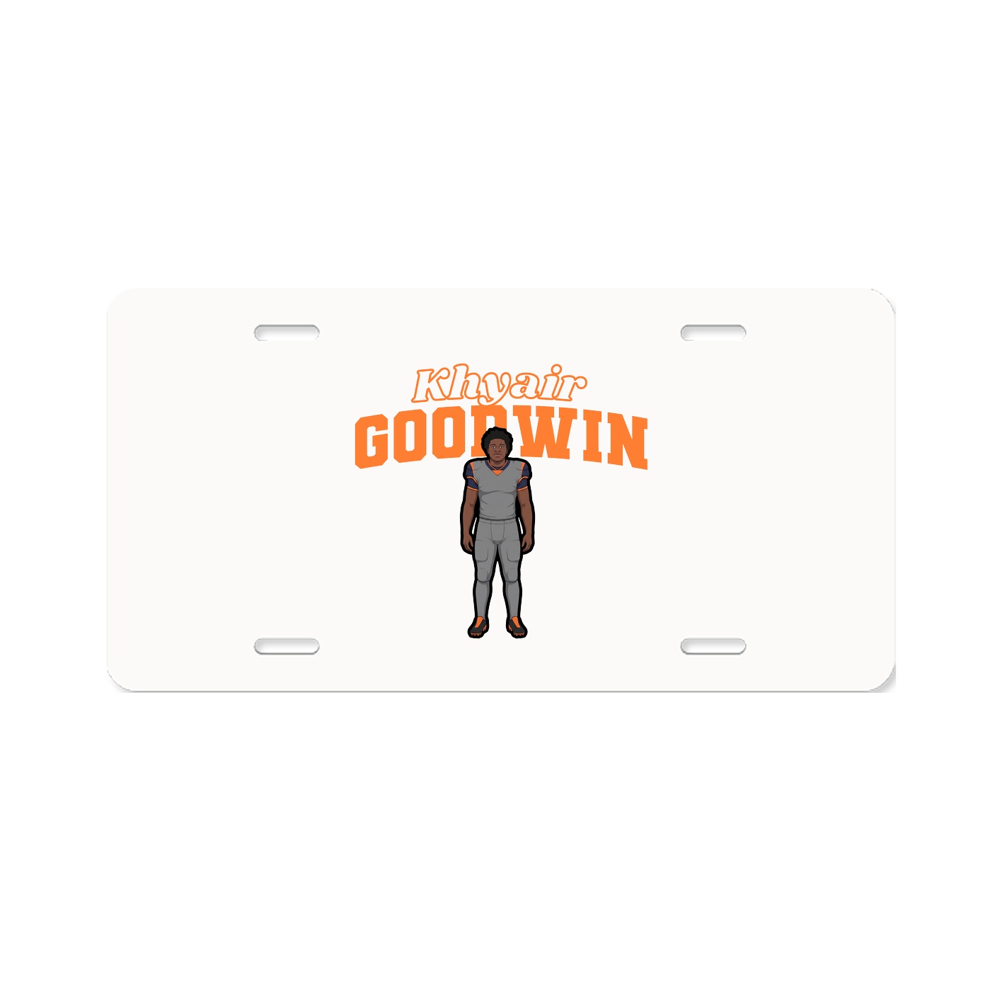 License Plate — Name Arch in Classic