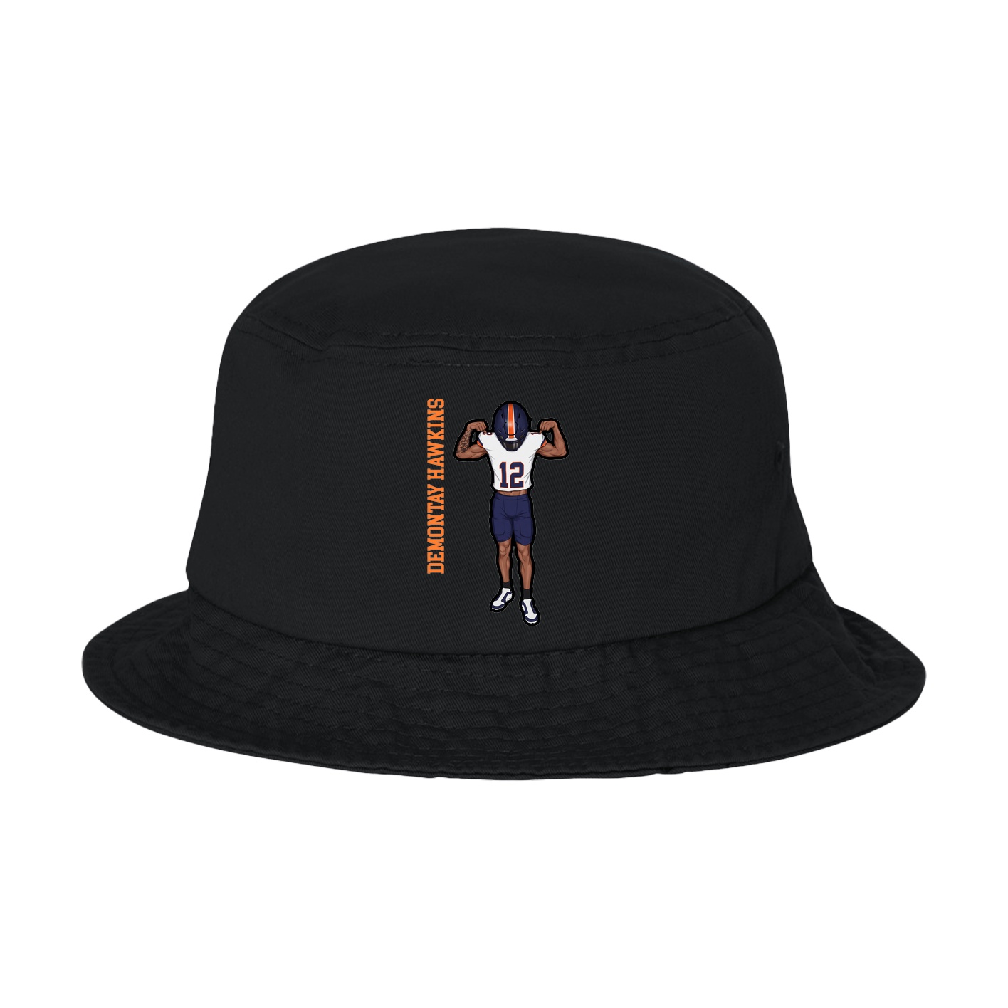 Bucket Cap — Name Vertical in Black