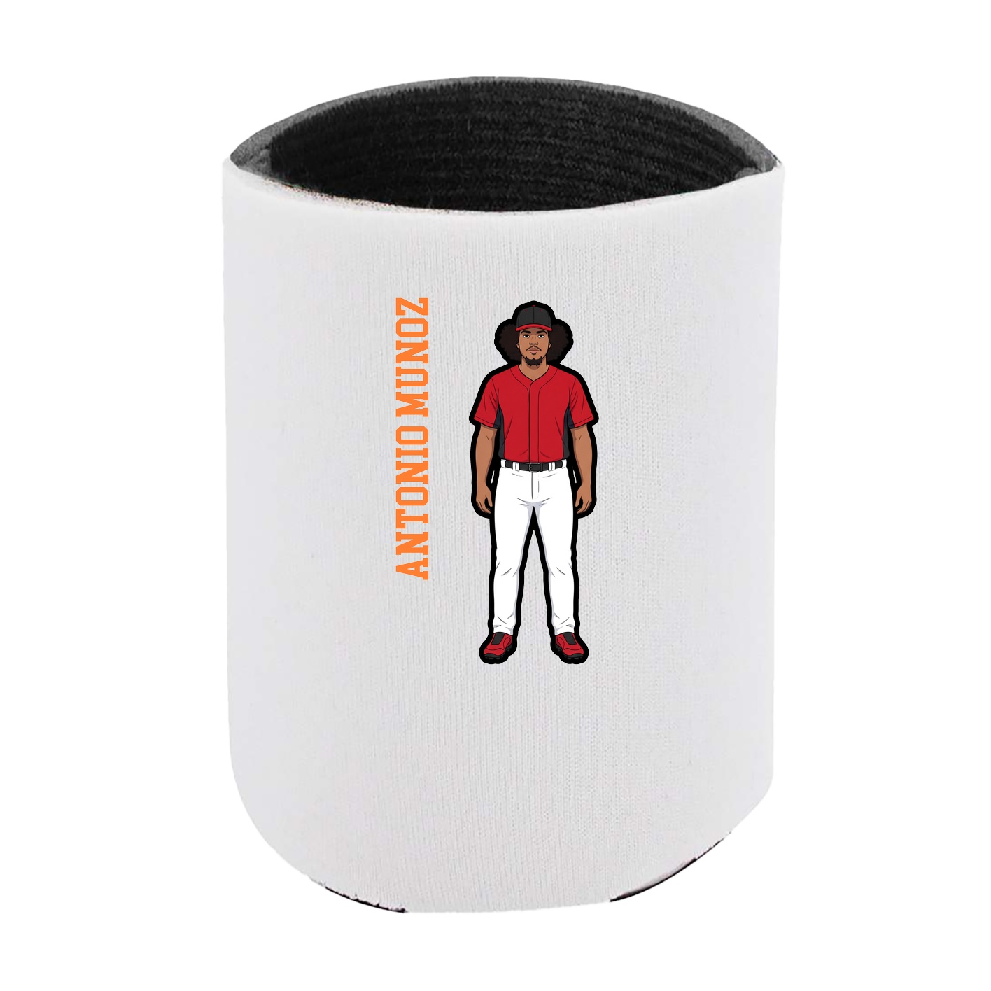 Can Holder — Name Vertical in White