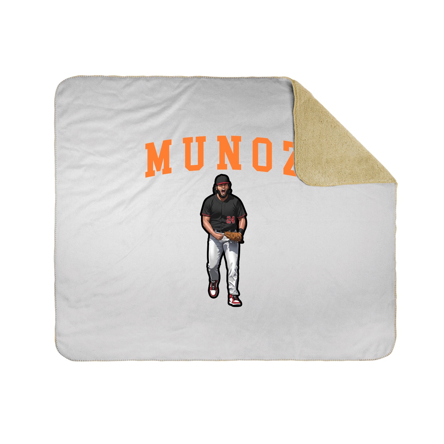 Throw Blanket — Shirsey in White