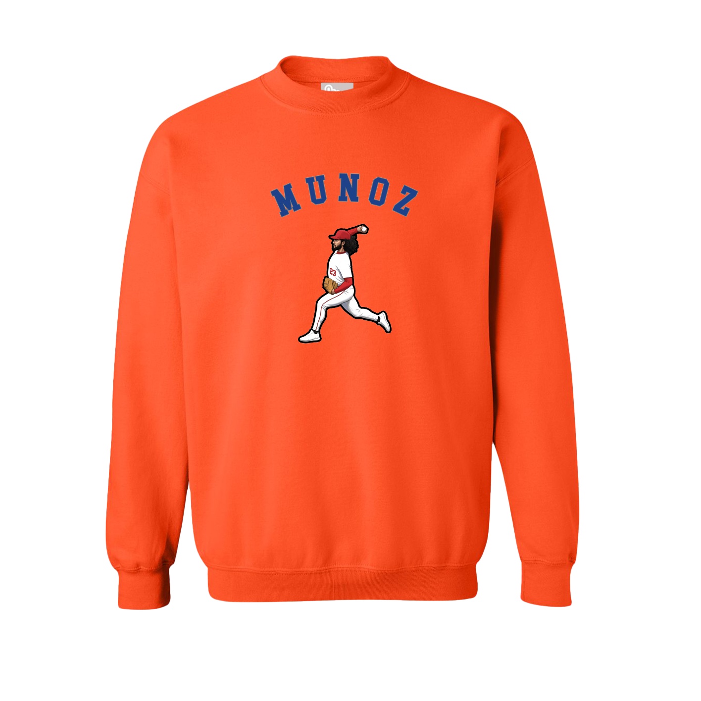 Fleece Crew — Shirsey Arch in Orange
