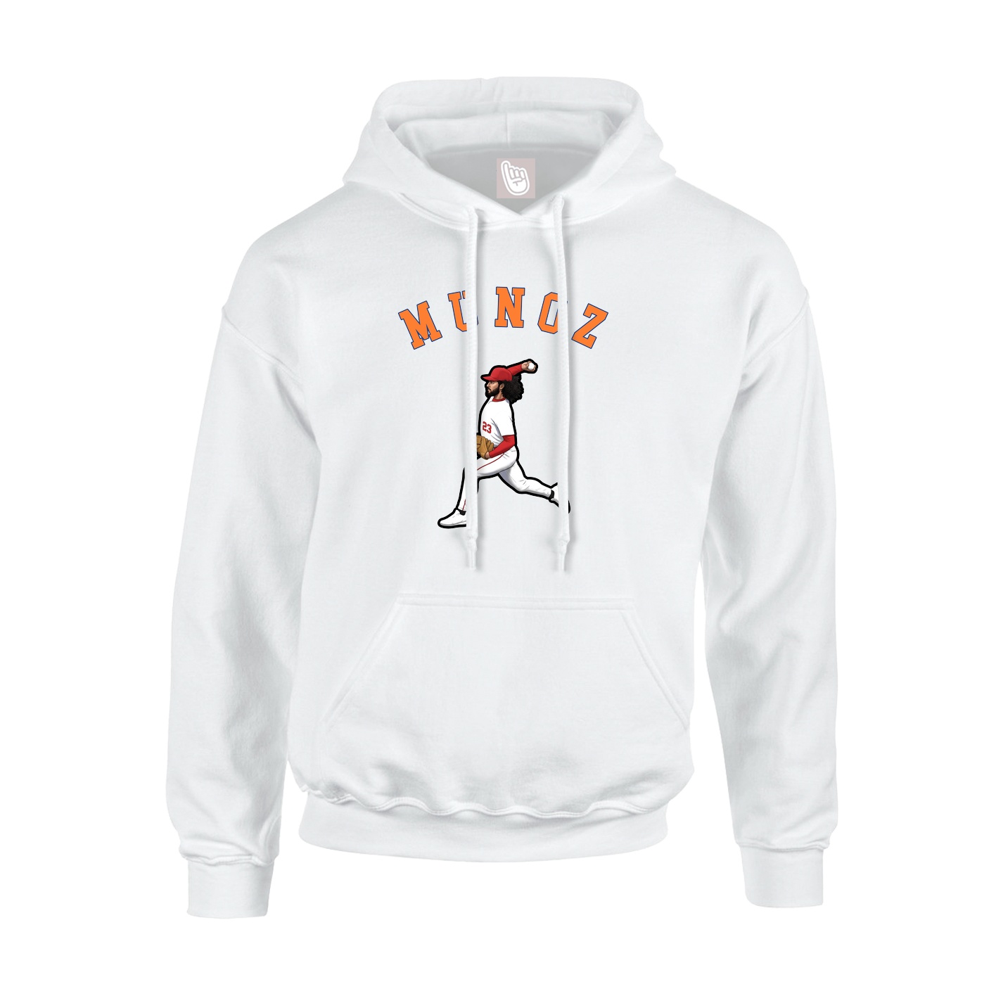 Youth Hoodie — Shirsey Arch in White