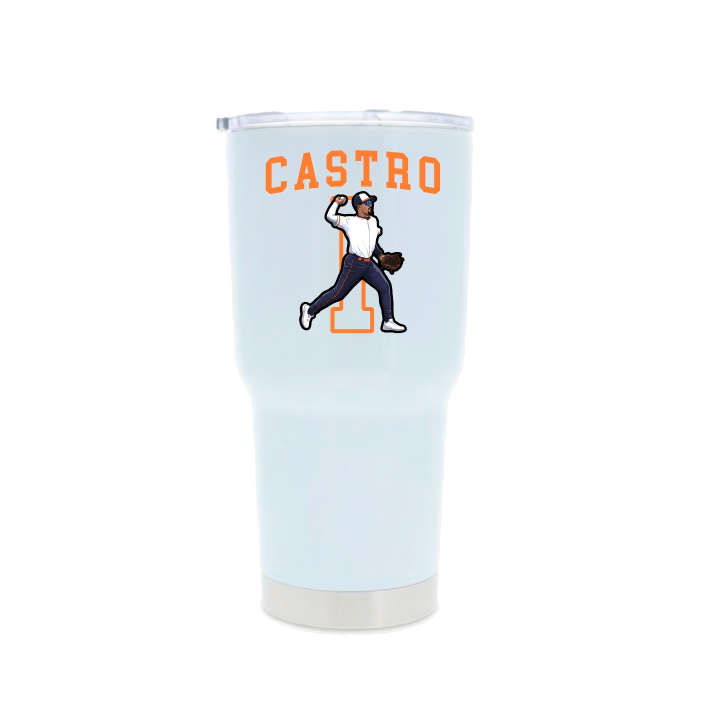 30oz Stainless Steel Tumbler — Shirsey in White