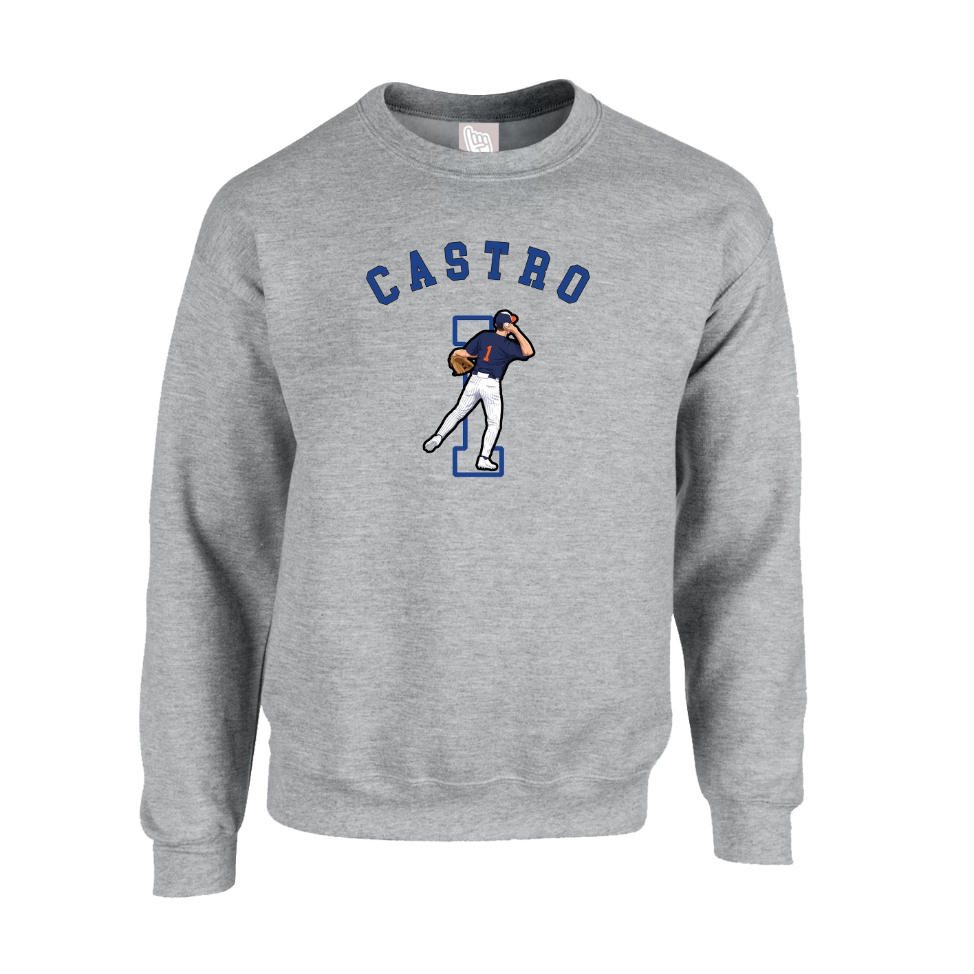Fleece Crew — Shirsey Arch in Grey