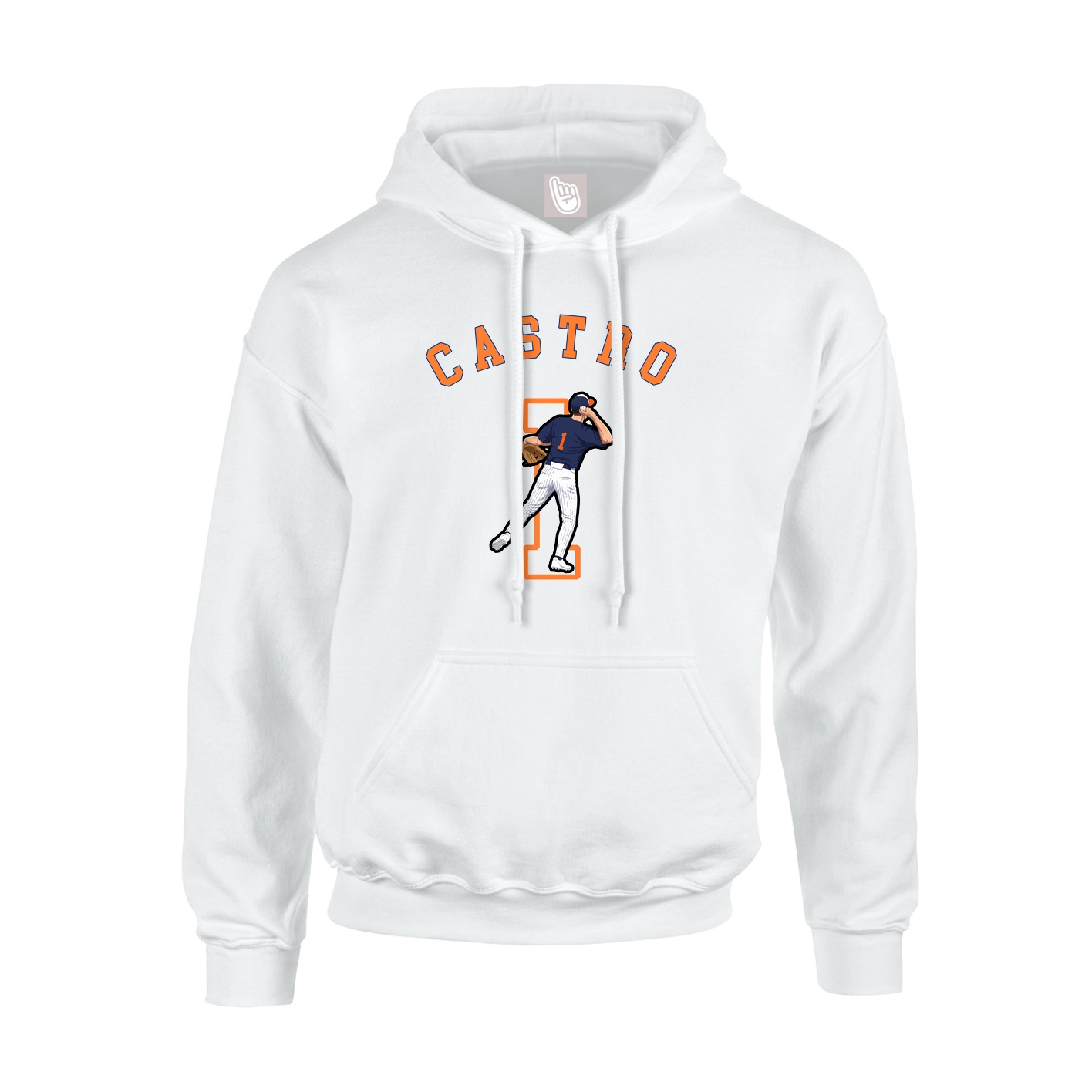 Youth Hoodie — Shirsey Arch in White