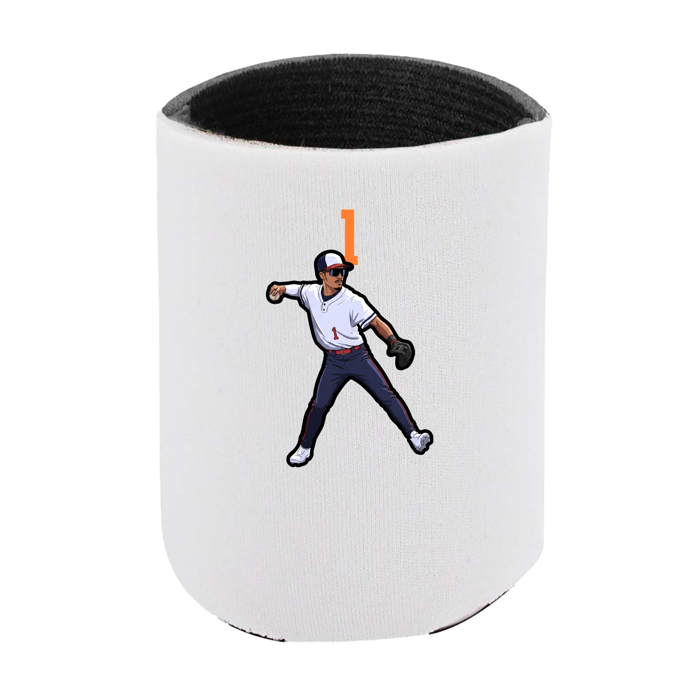 Can Holder — Number Top in White