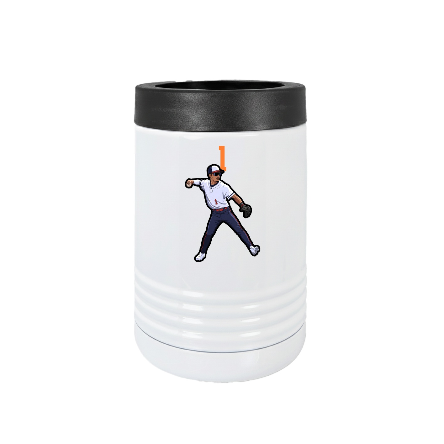 Beverage Holder — Number Top in White