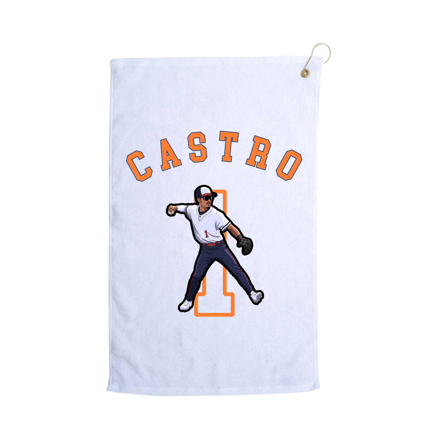 Golf Towel — Shirsey Arch in White