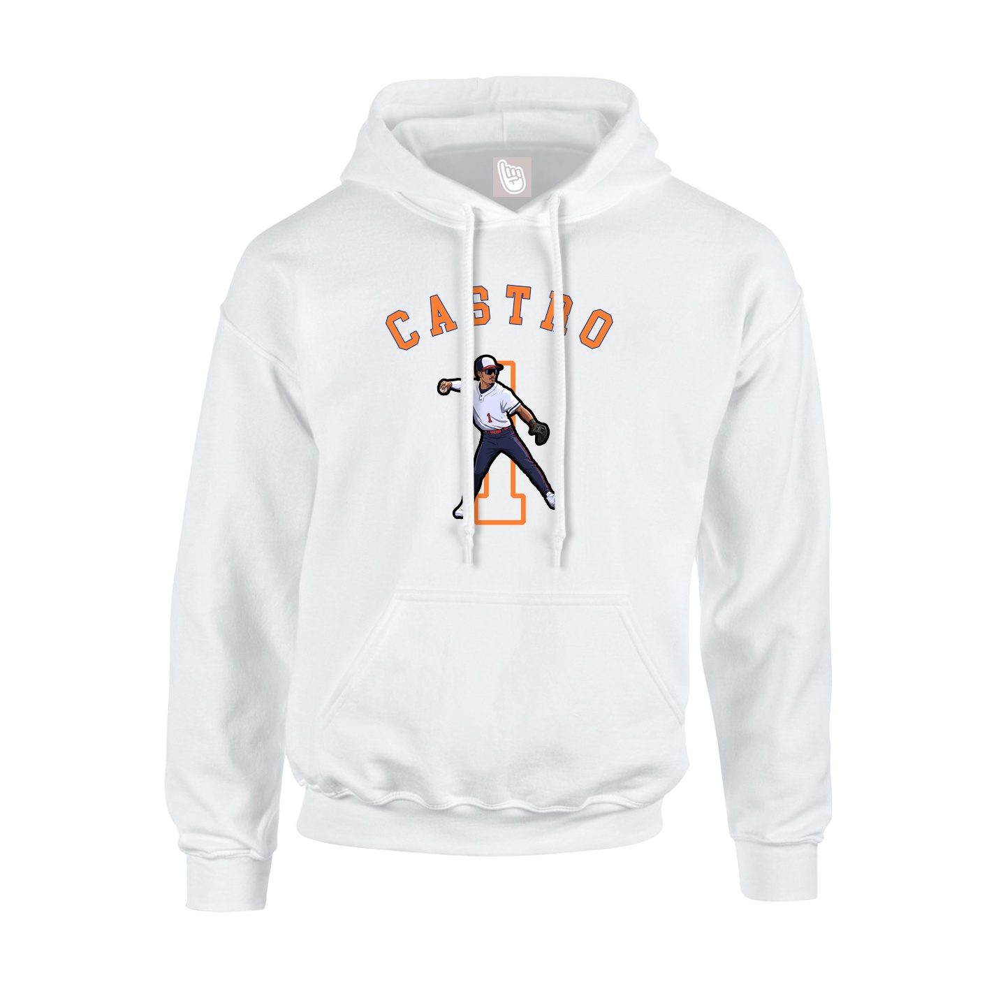 Youth Hoodie — Shirsey Arch in White