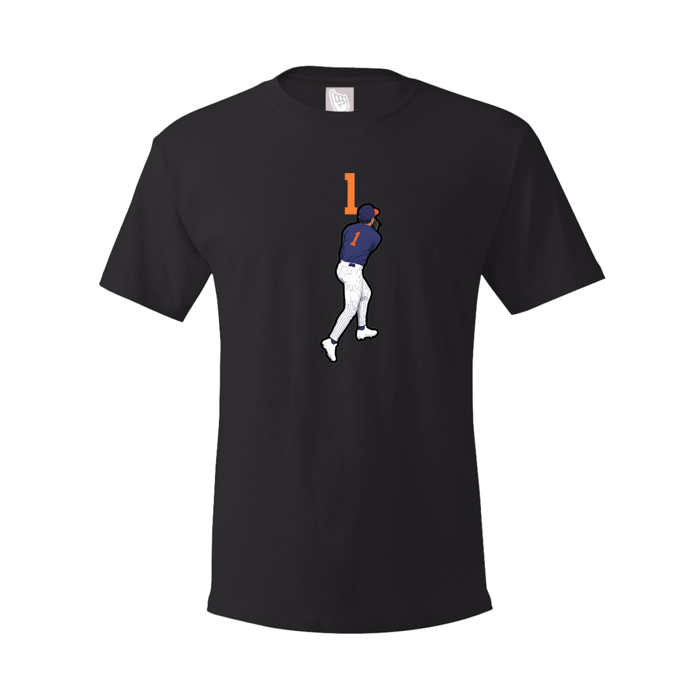 Youth Tee — Number Top in Black