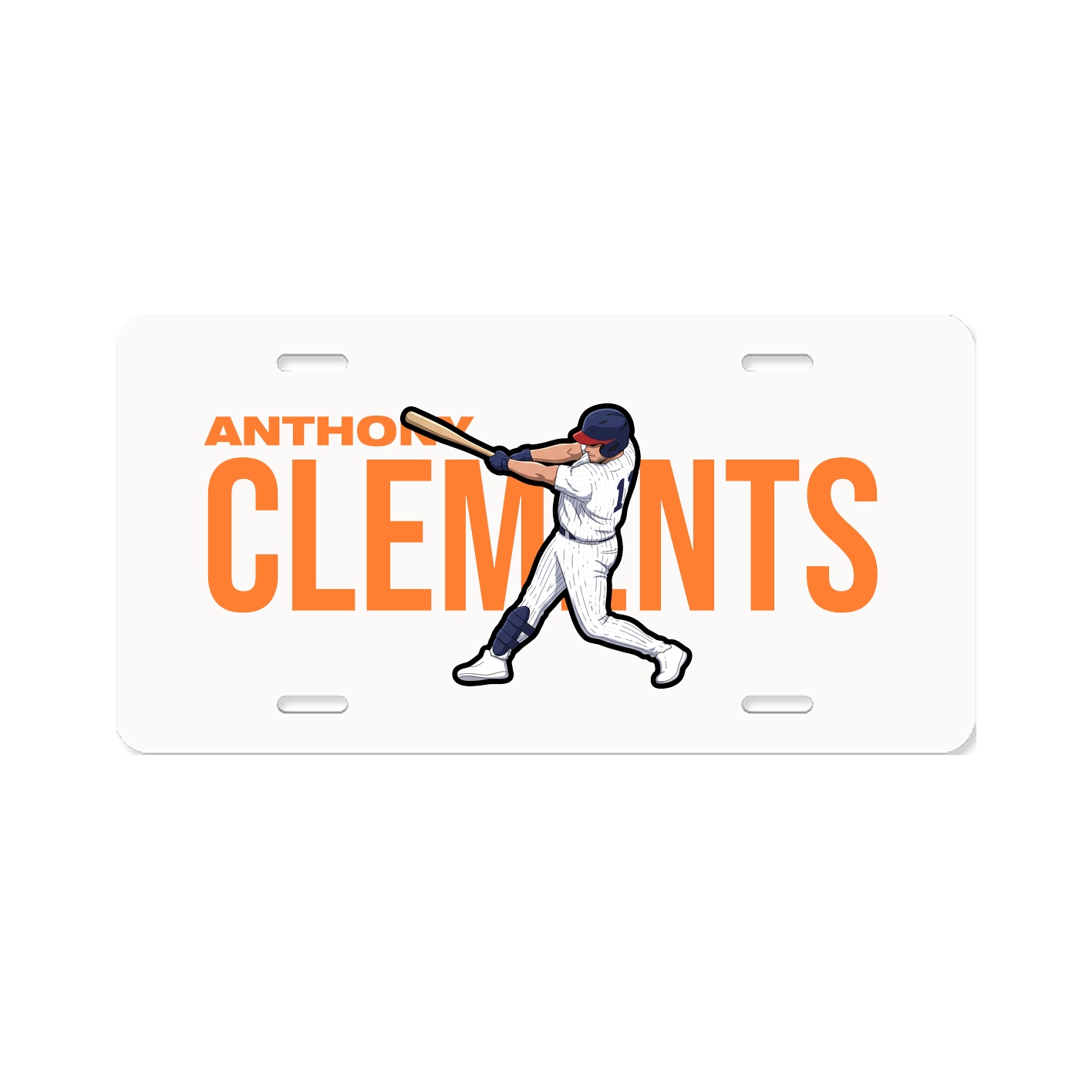 License Plate — Player Name in Classic
